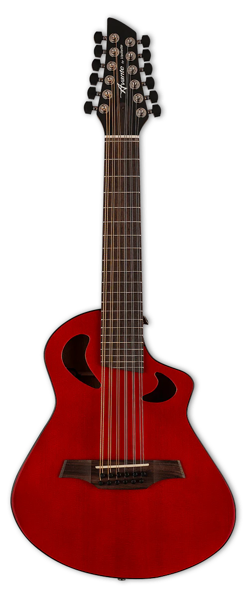 Veillette Avante Gryphon 12 String High Acoustic Electric Guitar Mahogany Stain - Image 4