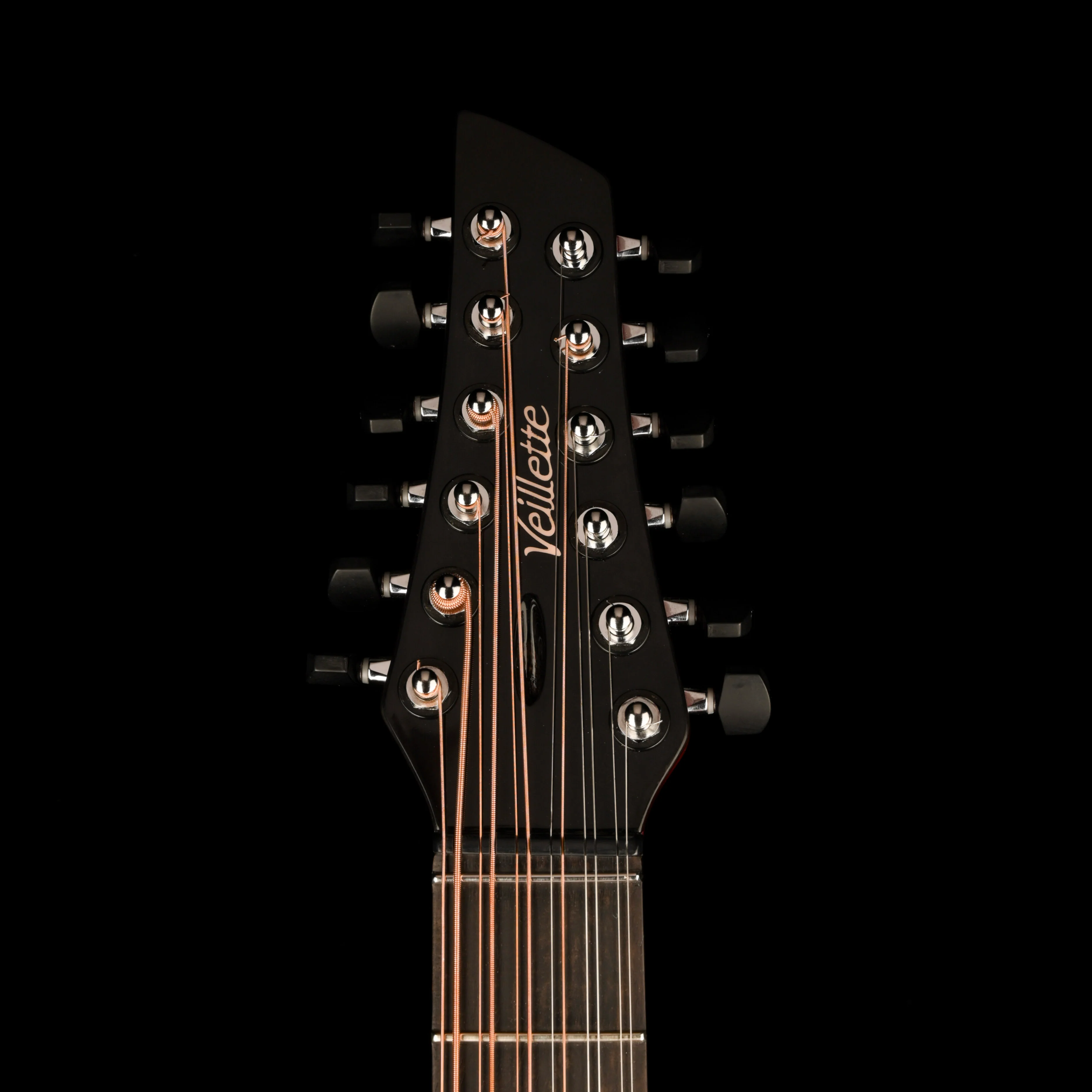 Veillette Grand 16" Baritone 12 String Acoustic Electric Guitar Cherry Sunburst with Case - Image 11
