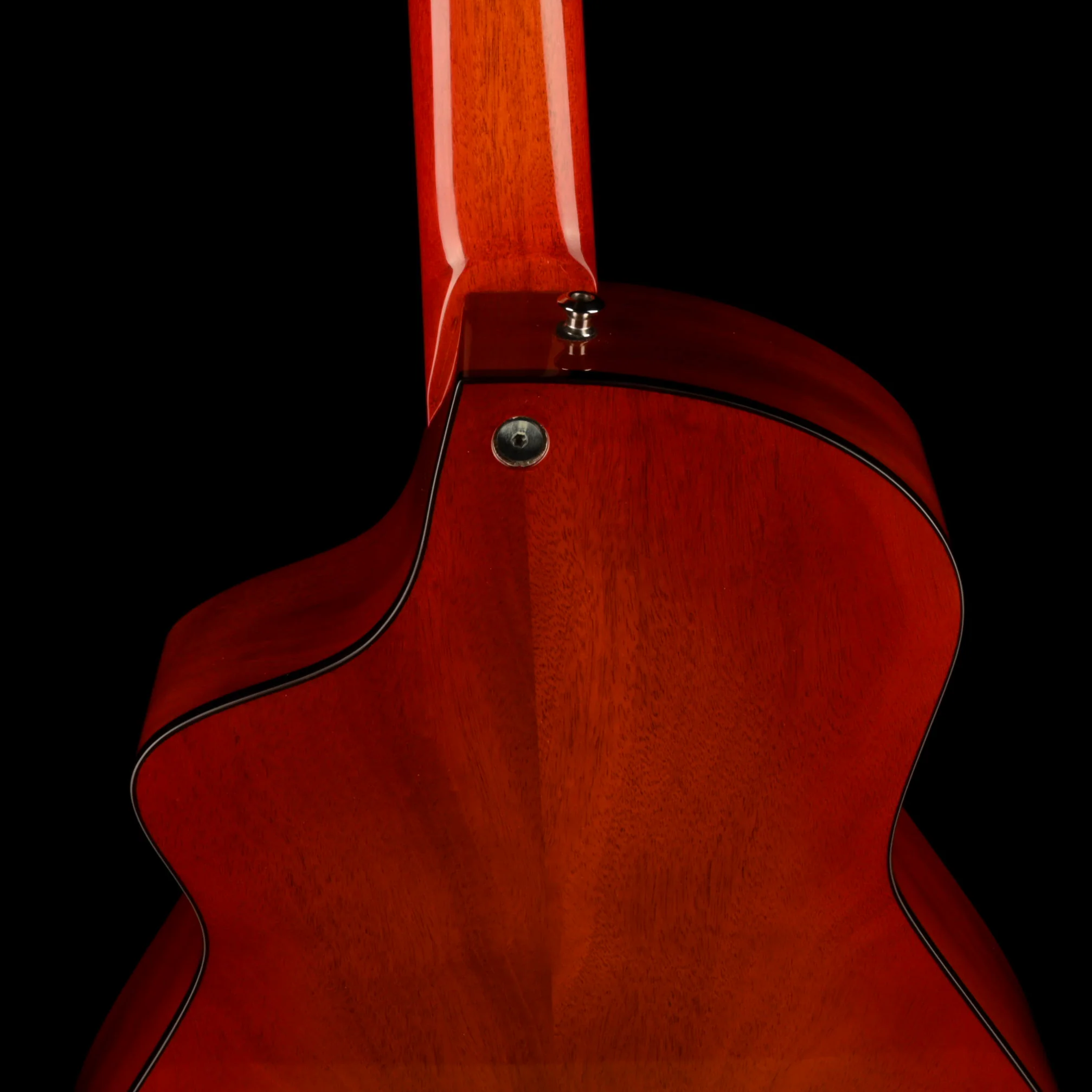 Veillette Grand 16" Baritone 12 String Acoustic Electric Guitar Cherry Sunburst with Case - Image 14