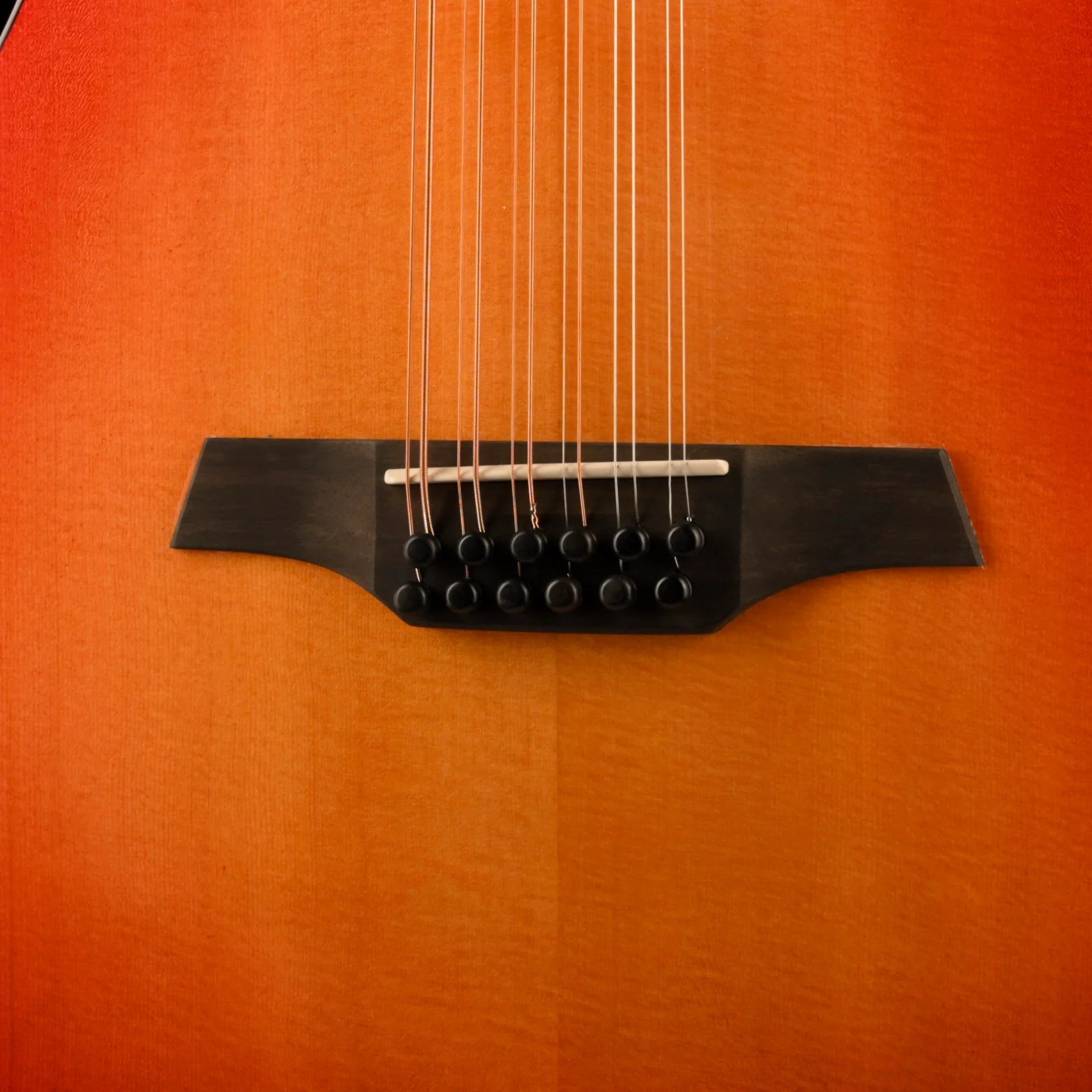 Veillette Grand 16" Baritone 12 String Acoustic Electric Guitar Cherry Sunburst with Case - Image 5