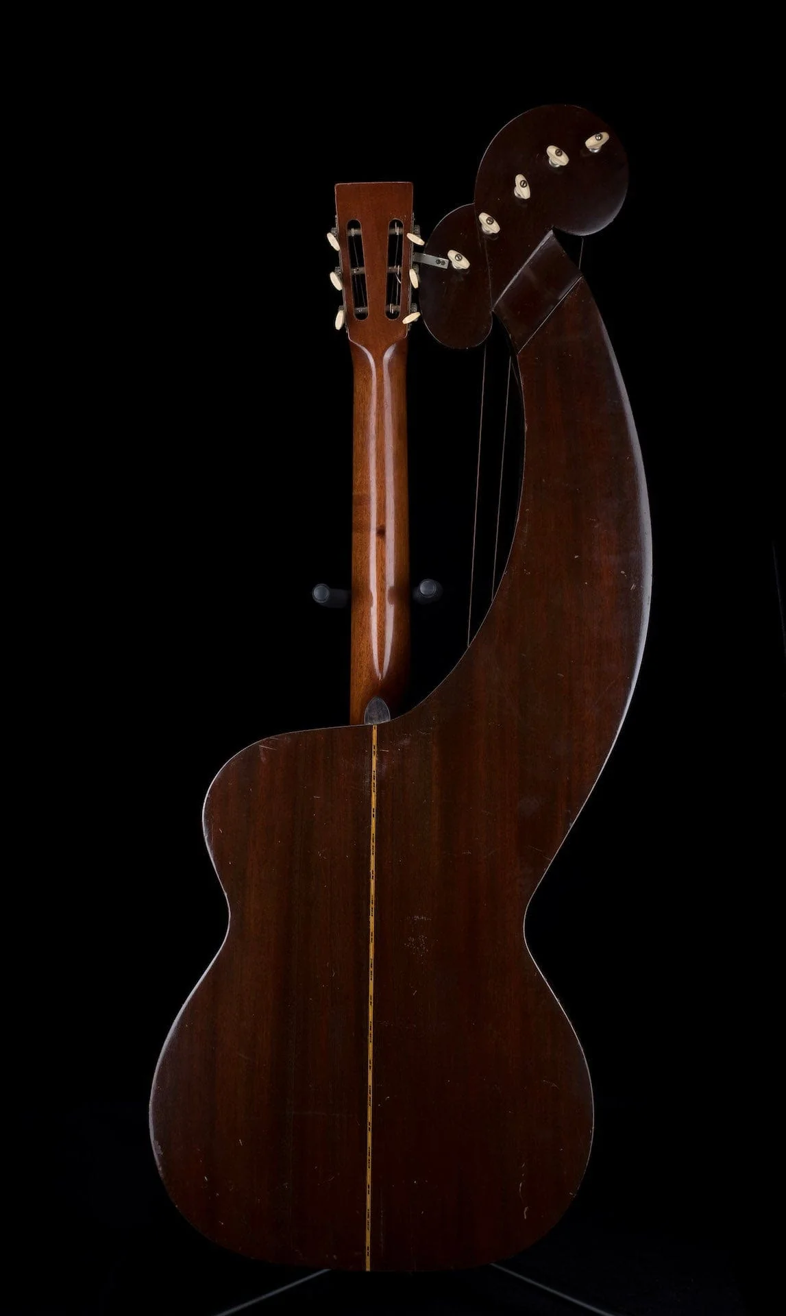 Vintage 1907 Larson Brothers Dyer Symphony Style 5 Harp Guitar Owned by Ry Cooder - Image 10