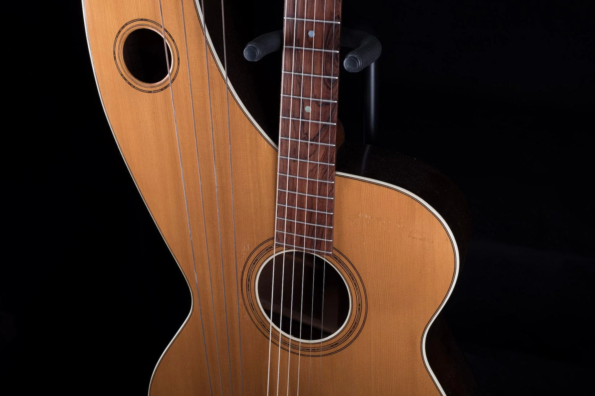 Vintage 1907 Larson Brothers Dyer Symphony Style 5 Harp Guitar Owned by Ry Cooder - Image 4