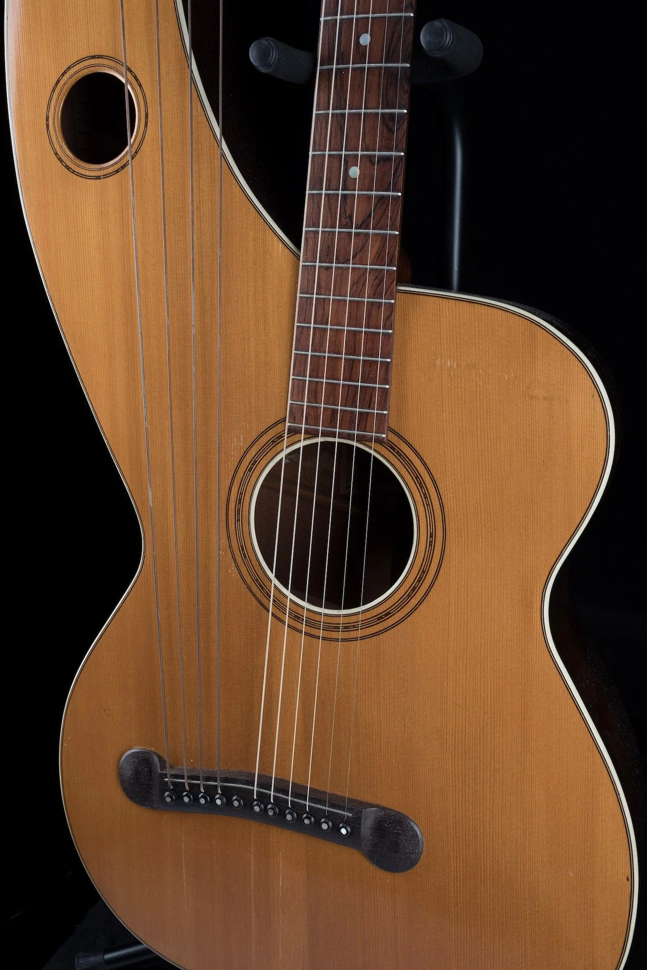 Vintage 1907 Larson Brothers Dyer Symphony Style 5 Harp Guitar Owned by Ry Cooder - Image 5