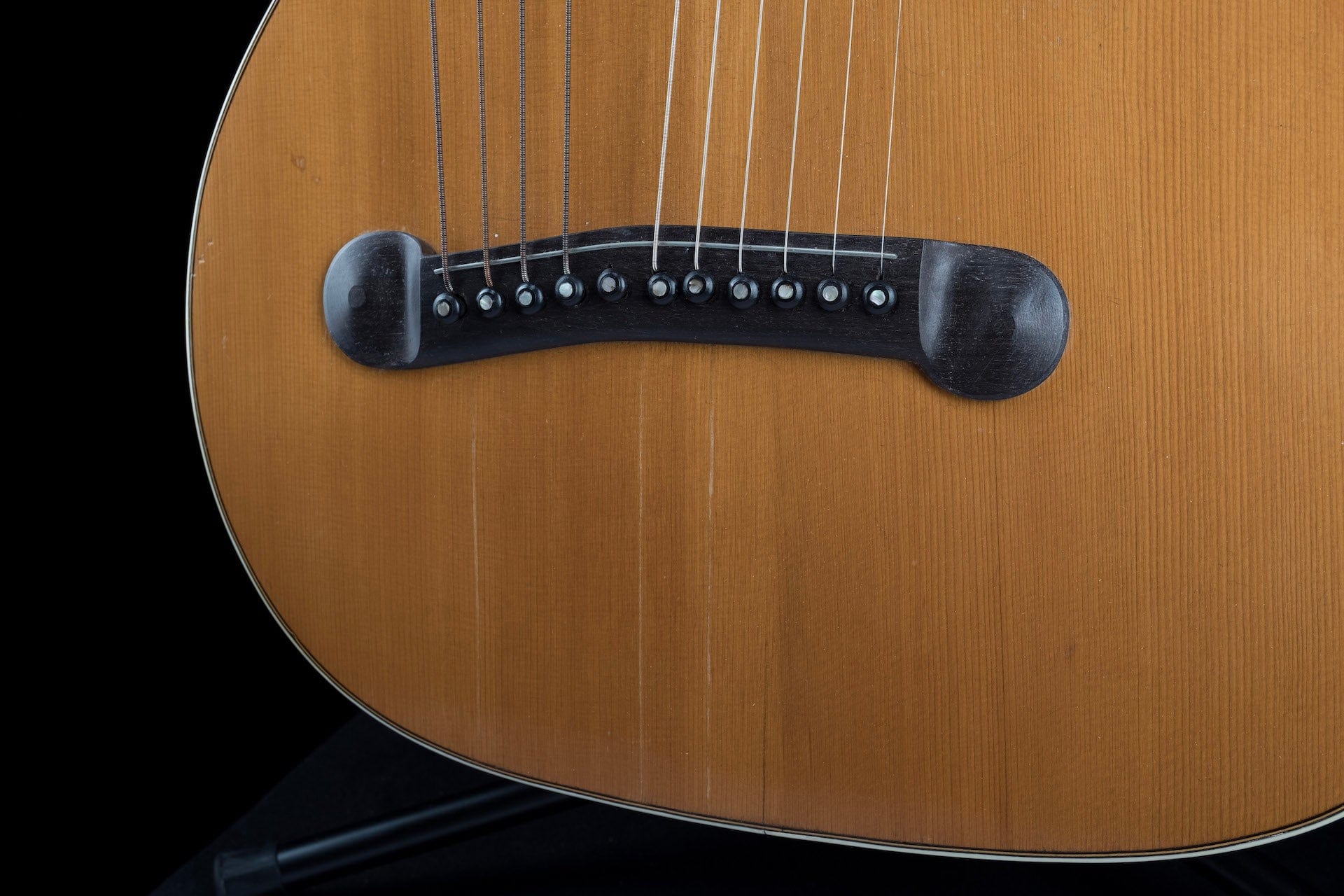 Vintage 1907 Larson Brothers Dyer Symphony Style 5 Harp Guitar Owned by Ry Cooder - Image 6