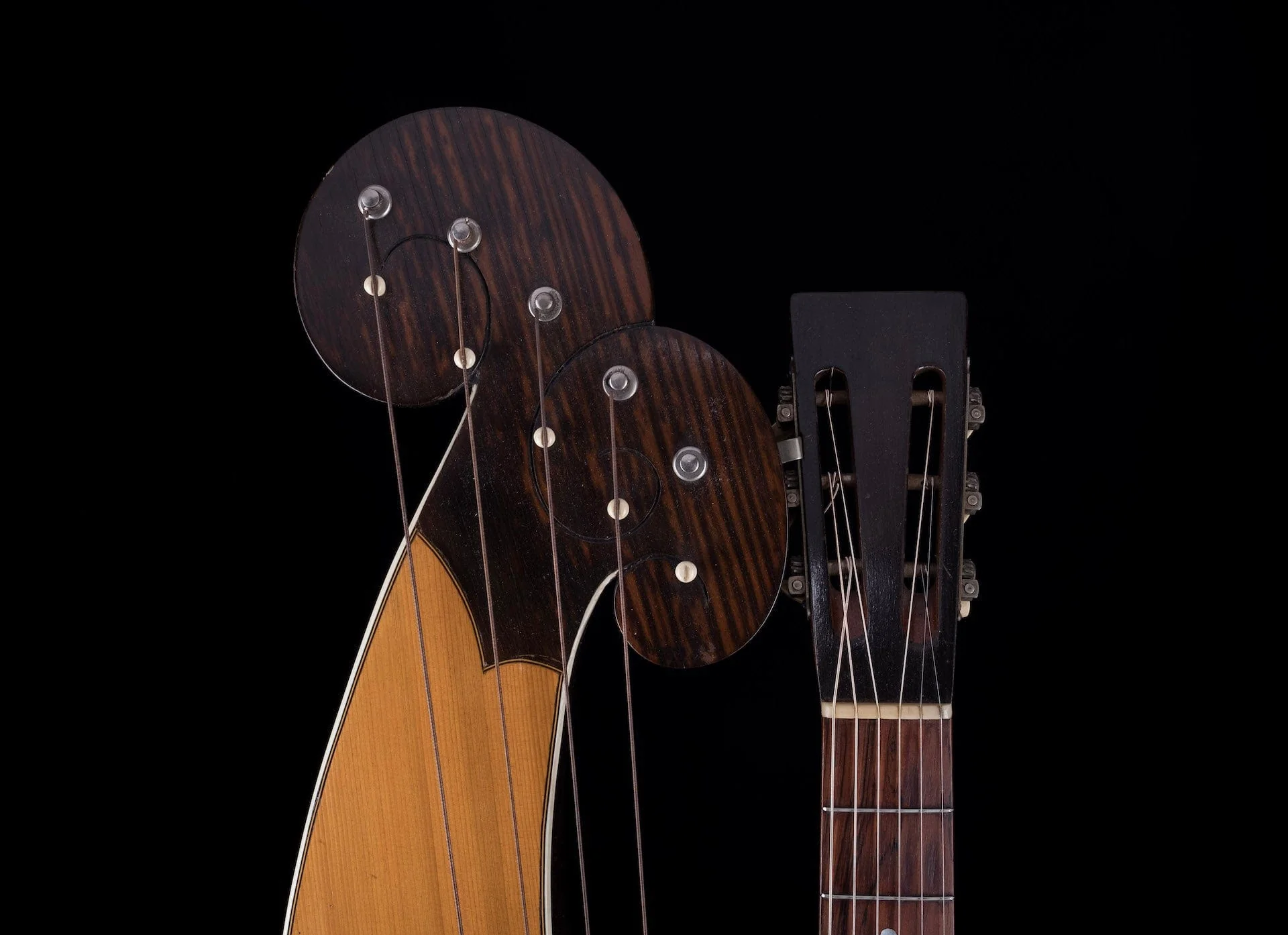 Vintage 1907 Larson Brothers Dyer Symphony Style 5 Harp Guitar Owned by Ry Cooder - Image 7