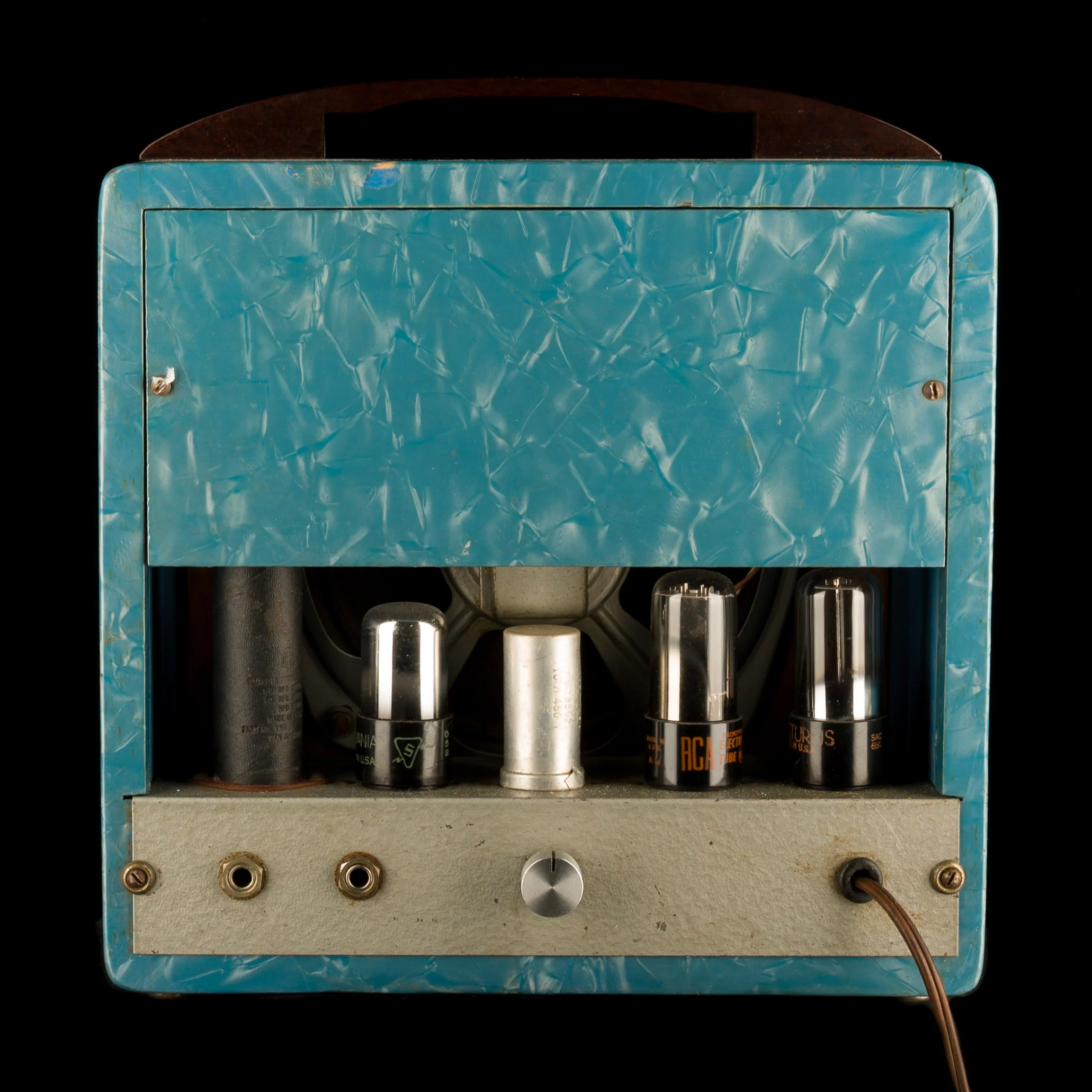 Vintage 1950s Magnatone Blue Pearloid Lap Steel Amplifier - Image 2