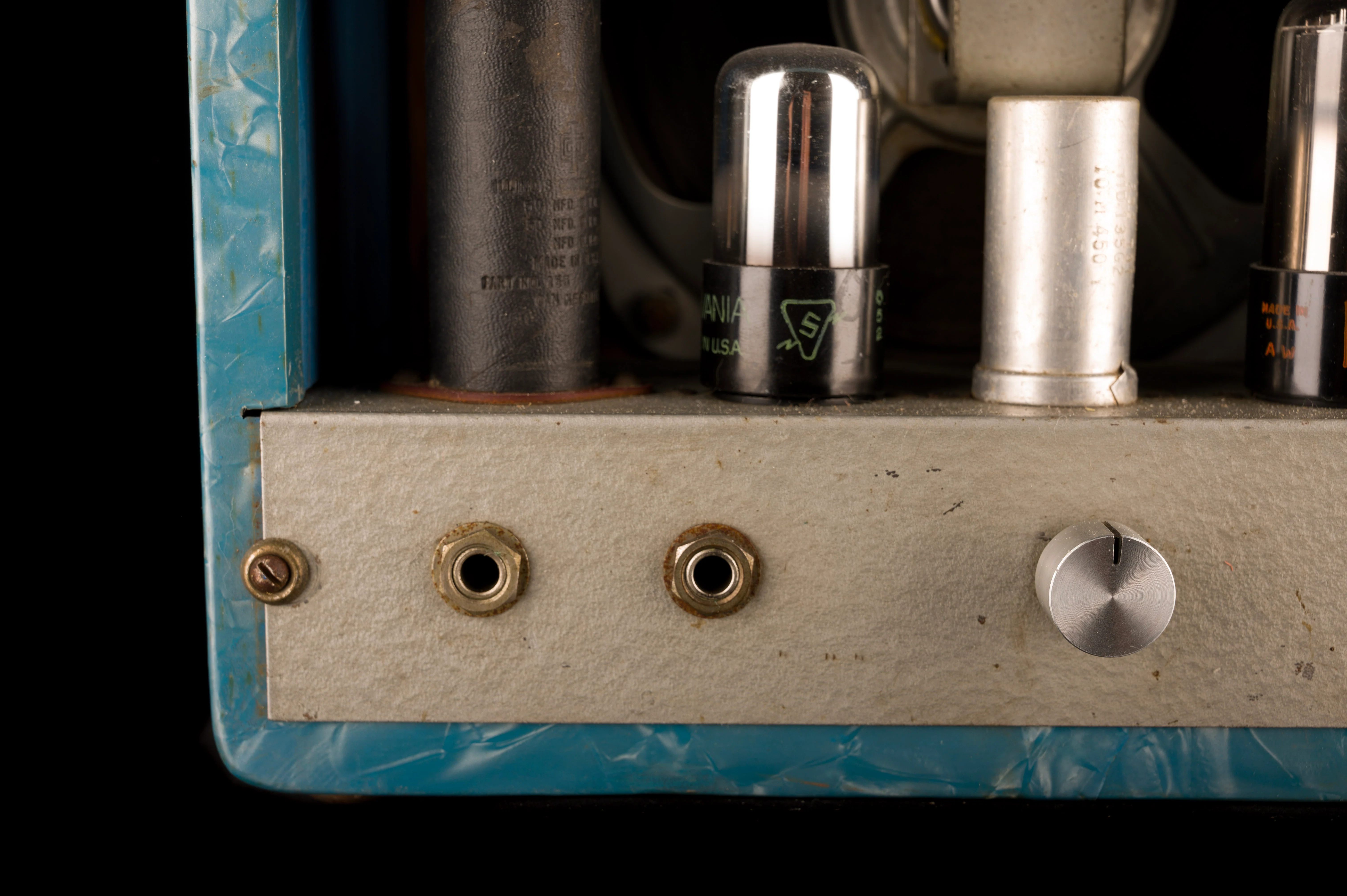 Vintage 1950s Magnatone Blue Pearloid Lap Steel Amplifier - Image 8