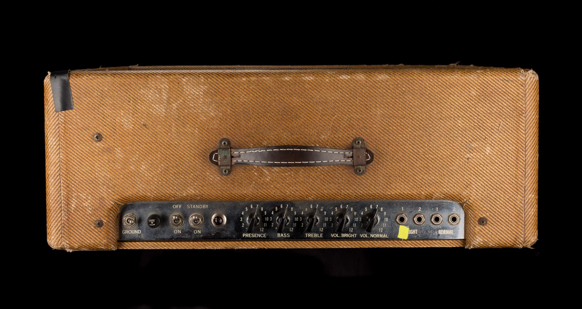 Vintage 1955 Fender Twin Amp Tweed  Guitar Amp Combo - Ry Cooder Collection - Image 11