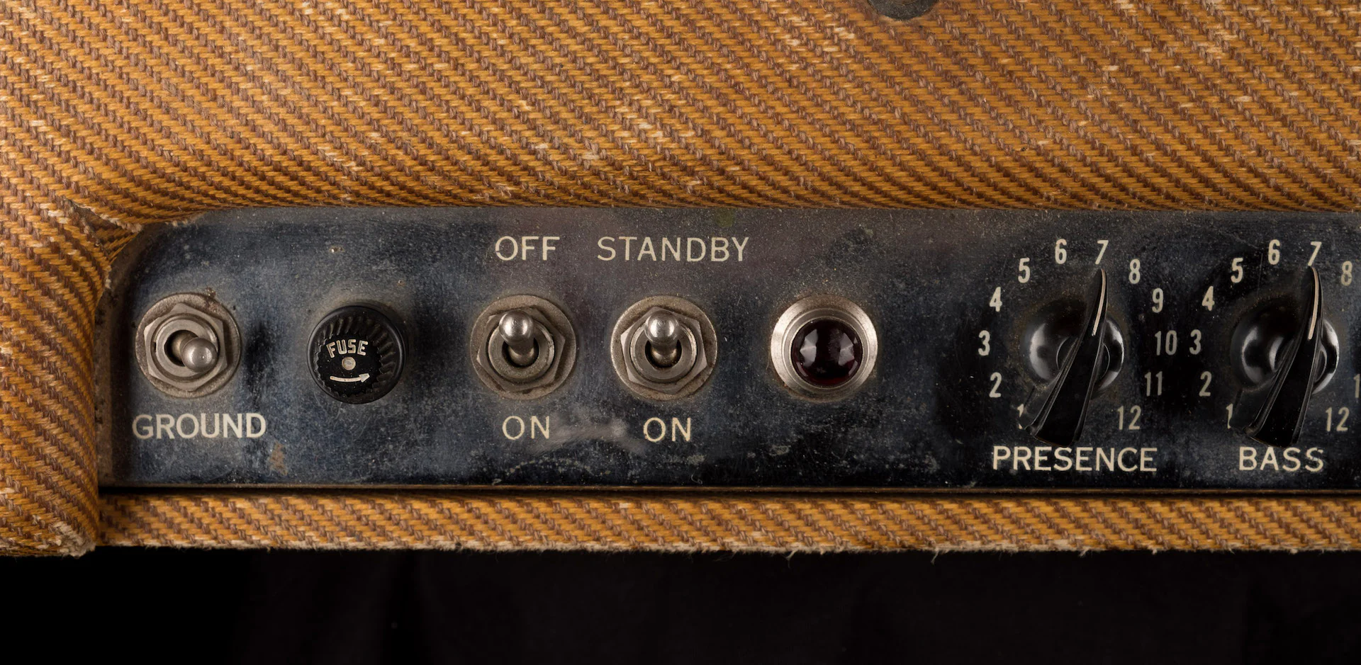 Vintage 1955 Fender Twin Amp Tweed  Guitar Amp Combo - Ry Cooder Collection - Image 12