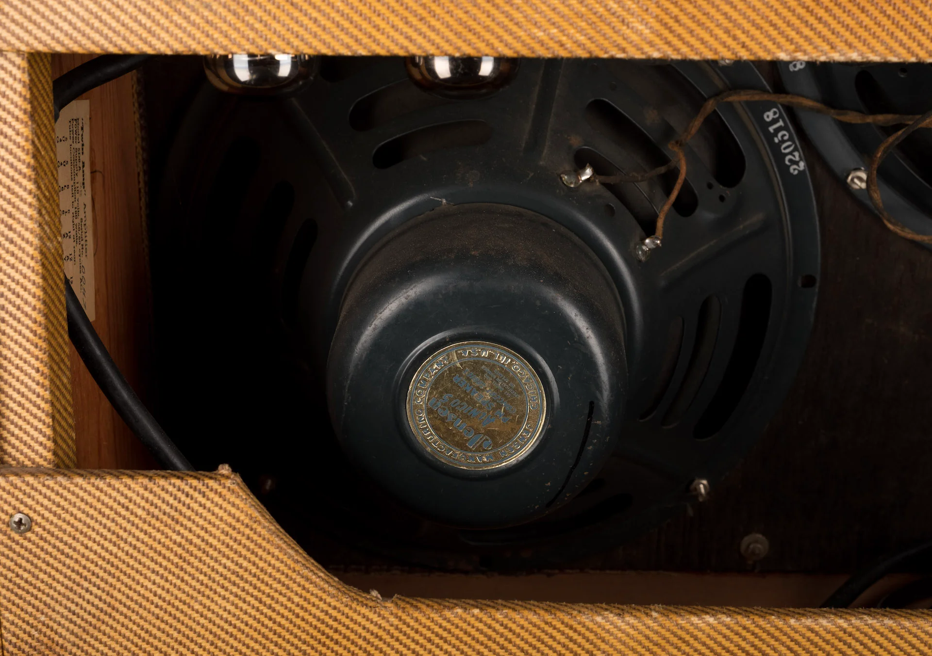 Vintage 1955 Fender Twin Amp Tweed  Guitar Amp Combo - Ry Cooder Collection - Image 7