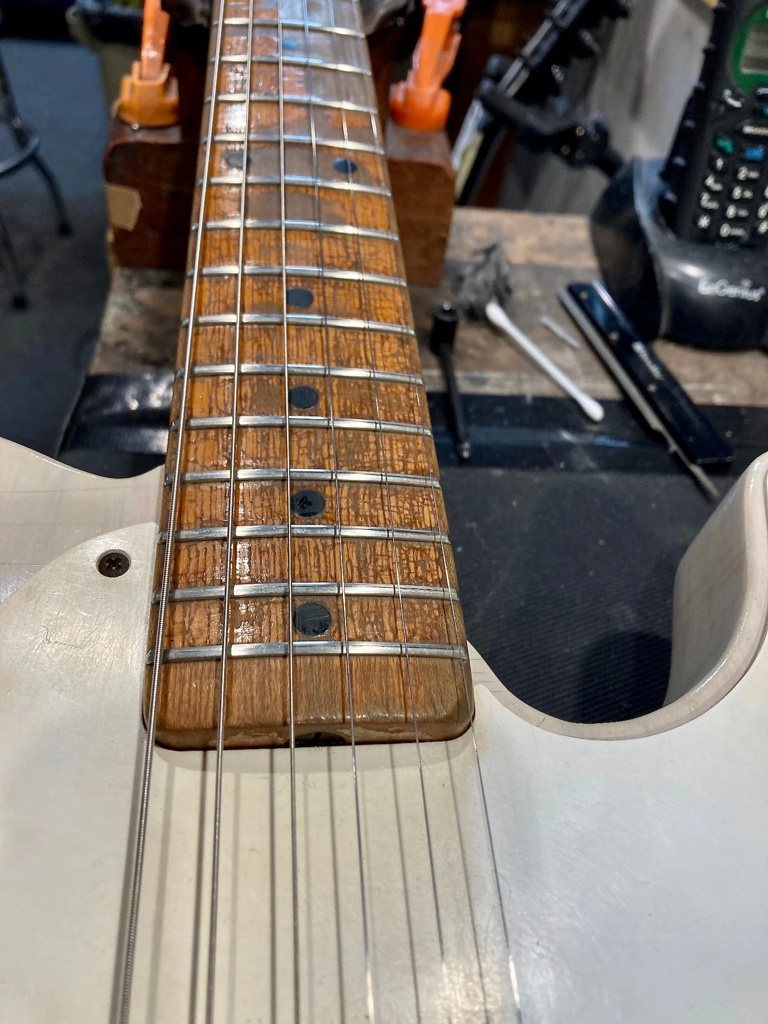 Vintage 1958 Fender Esquire White Blonde With Case - Image 30