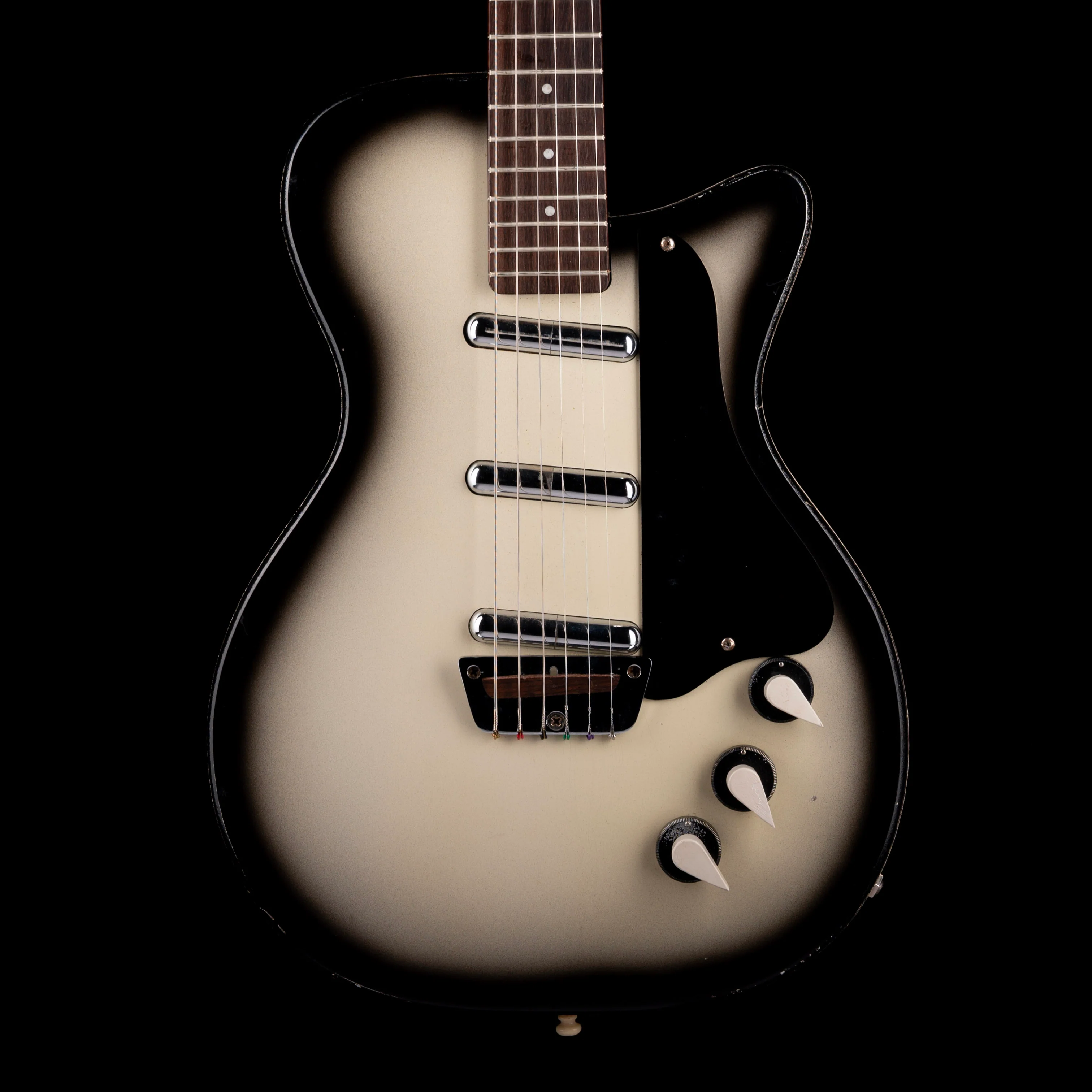 Vintage 1959 Silvertone U3 Model 1305 Sears Silverburst Electric Guitar