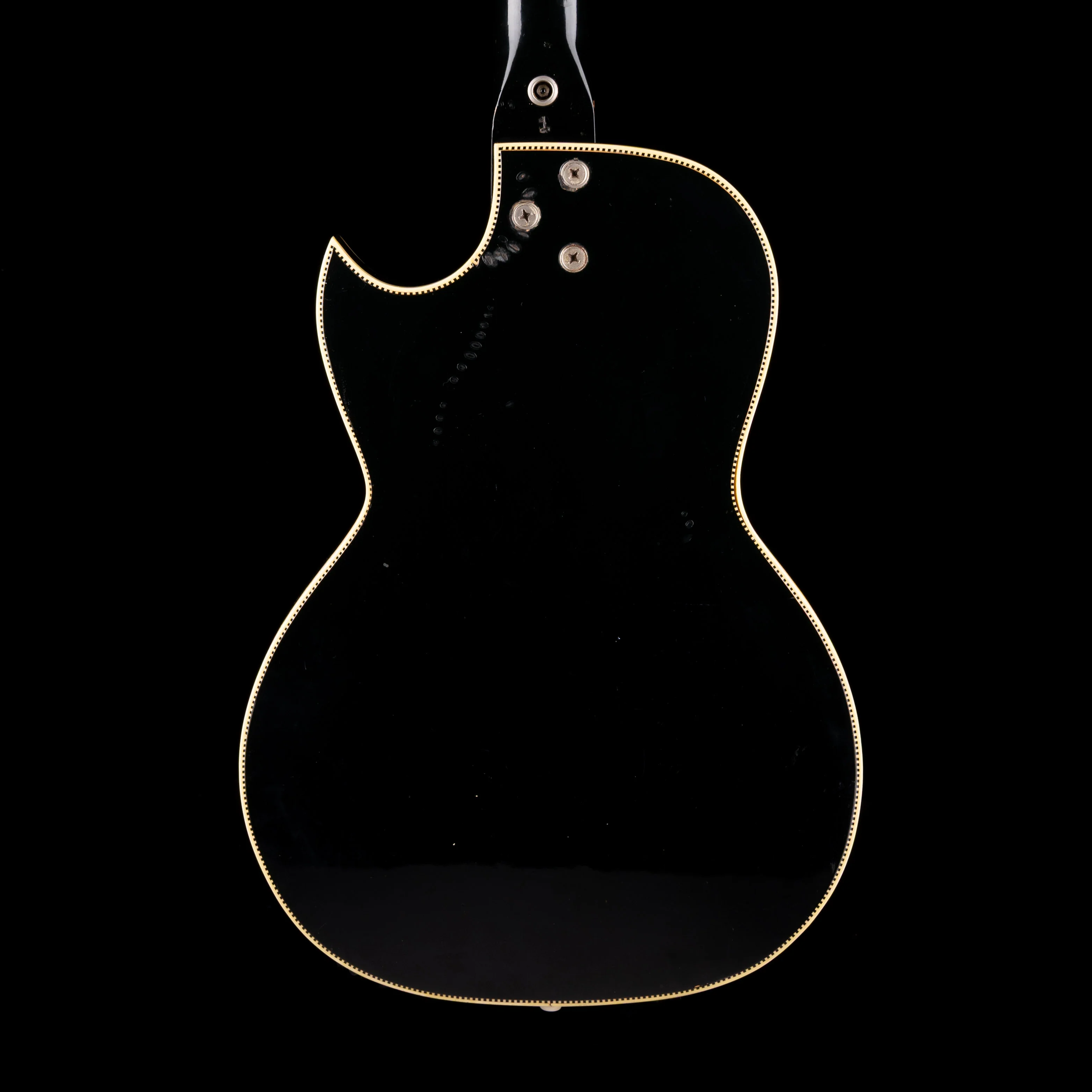 Vintage 1960's Kay Pro Thinline Model 1993 in Speed Demon Black With OSSC - Image 10