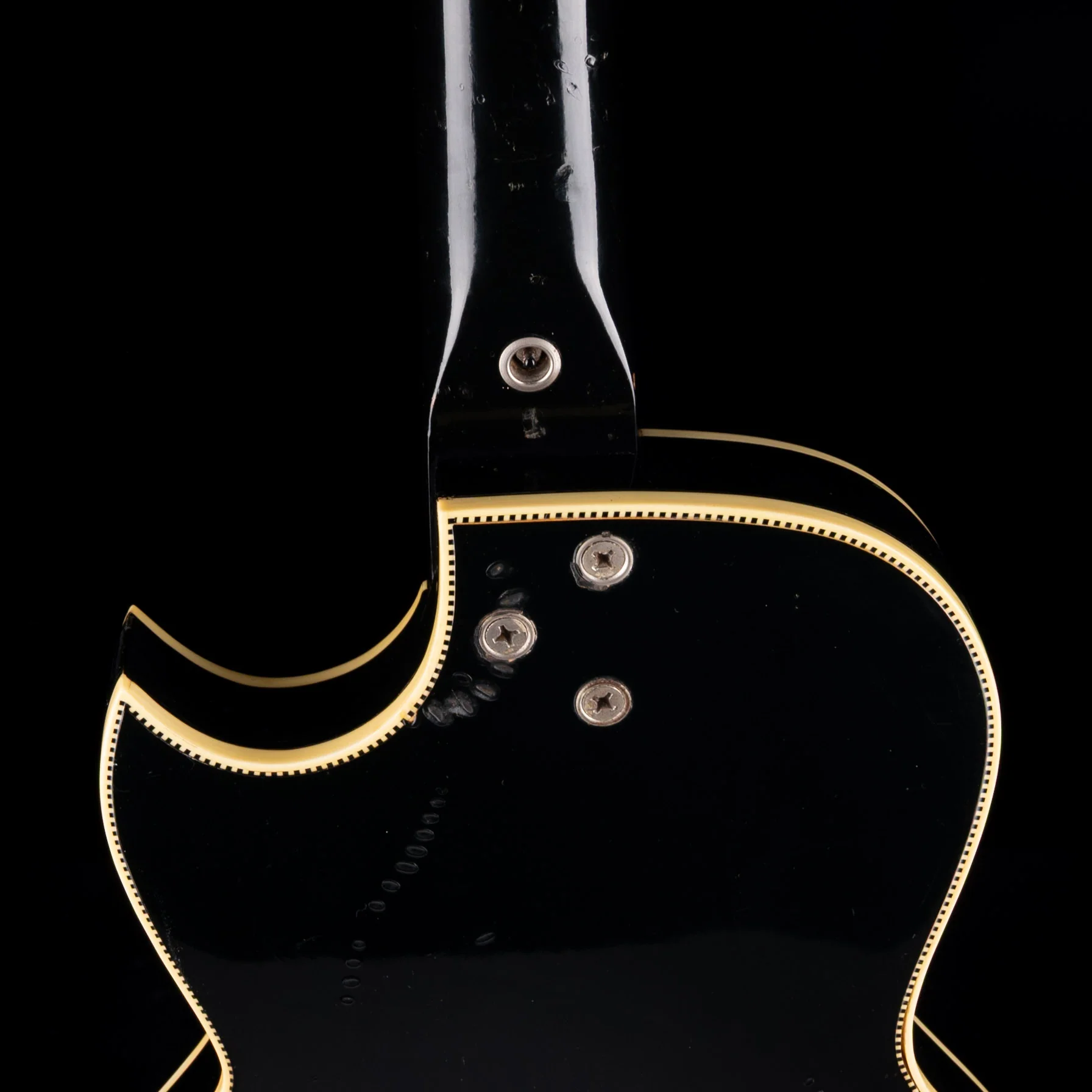 Vintage 1960's Kay Pro Thinline Model 1993 in Speed Demon Black With OSSC - Image 12