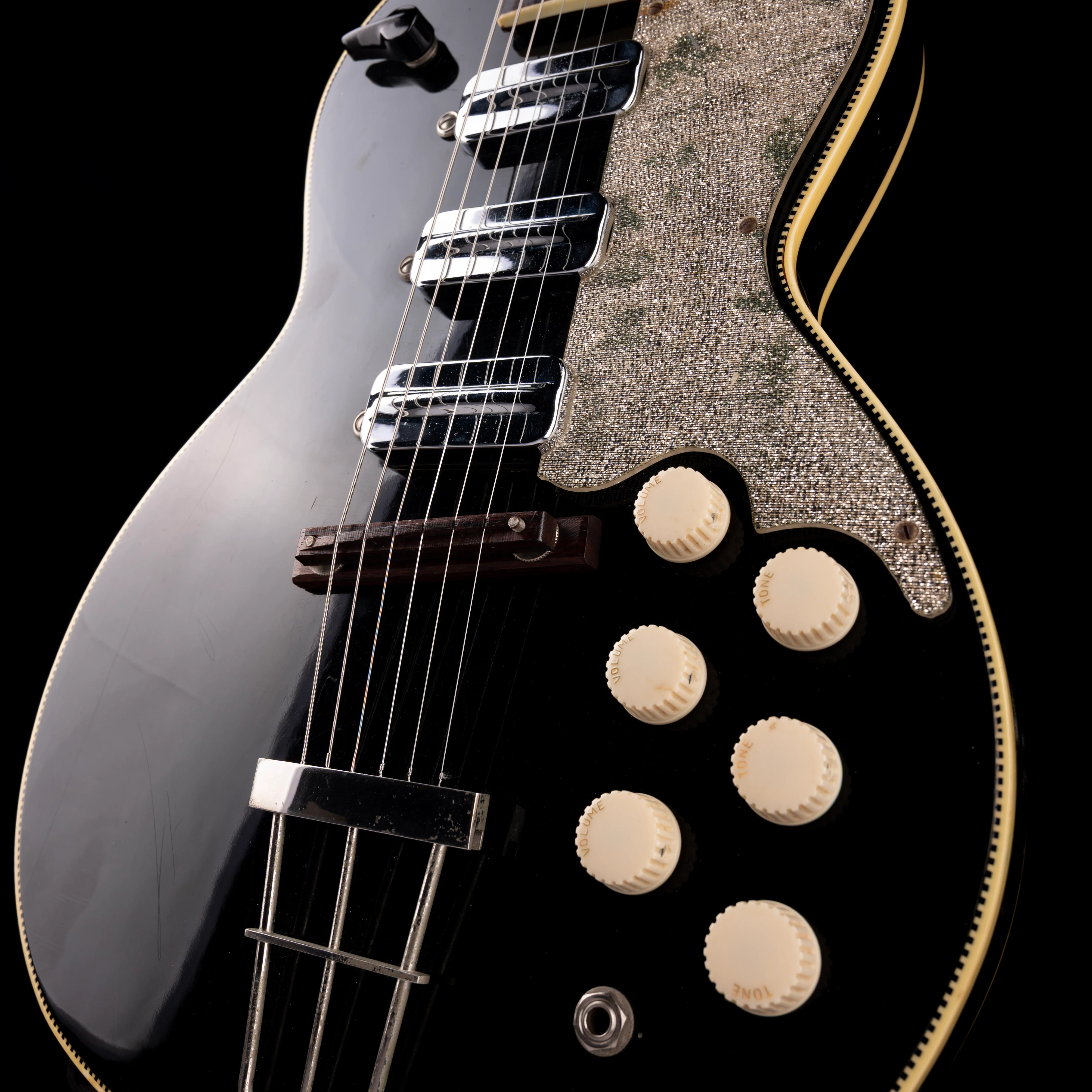 Vintage 1960's Kay Pro Thinline Model 1993 in Speed Demon Black With OSSC - Image 6
