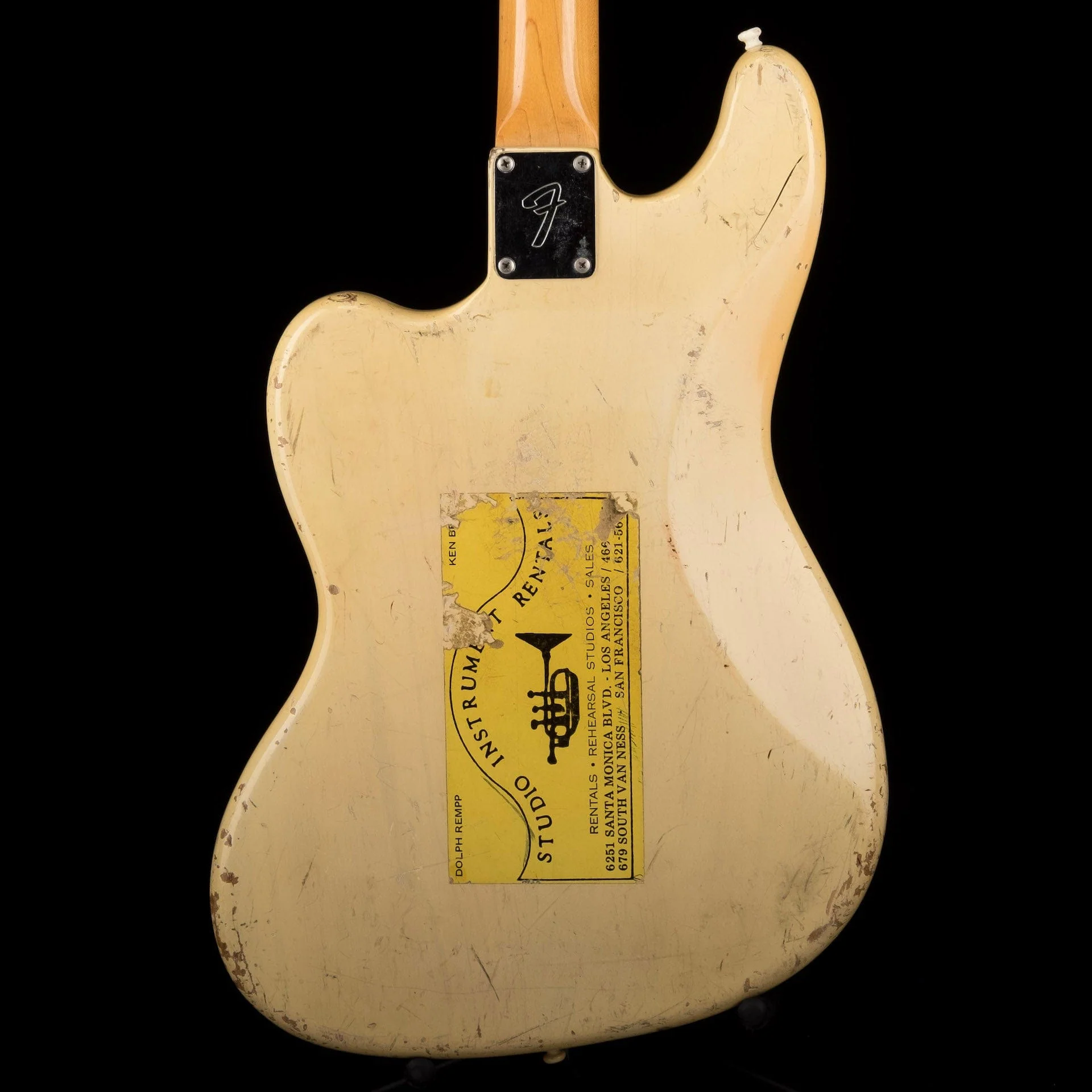 Vintage 1961 Fender Bass VI White Owned by Ry Cooder - Image 15