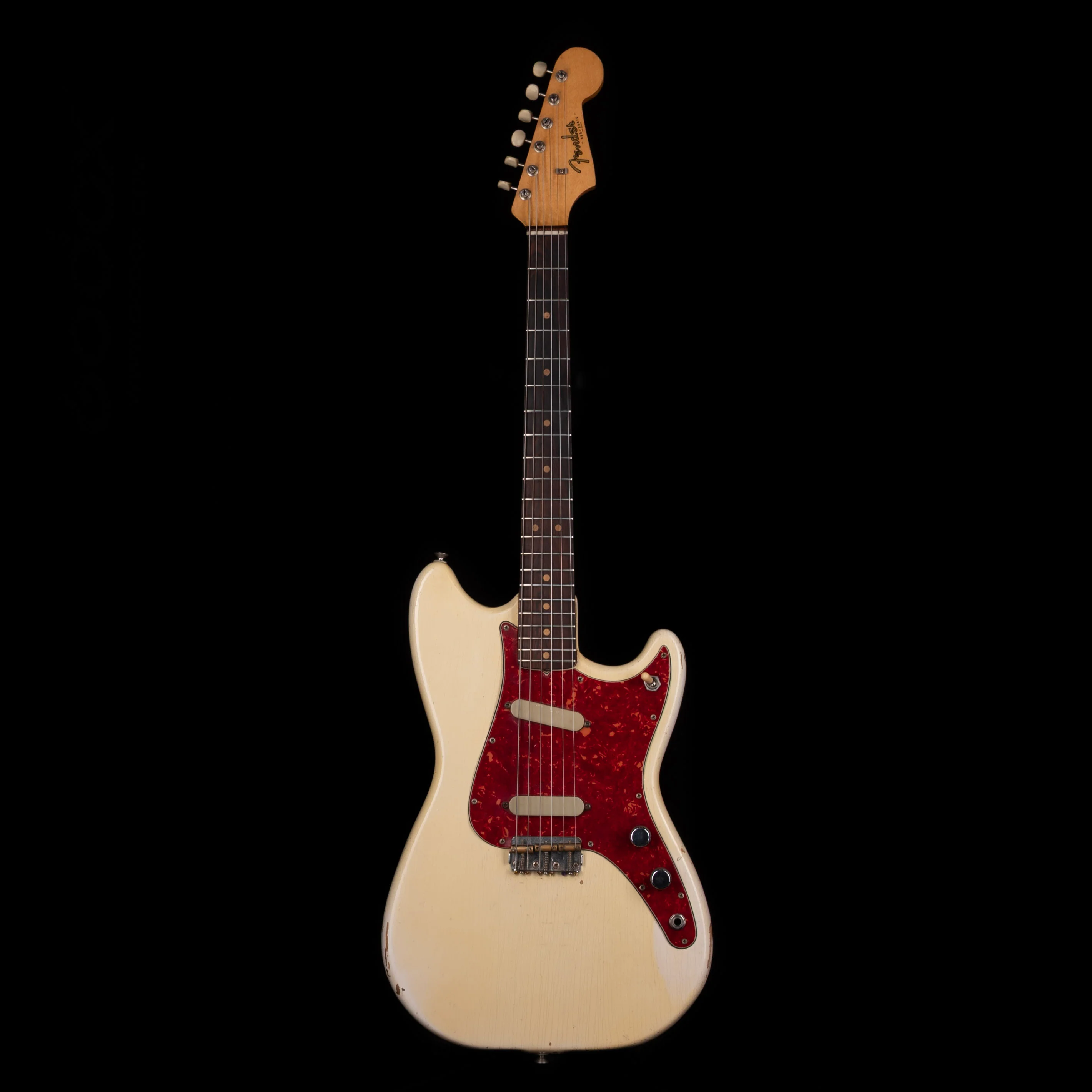 Vintage 1963 Fender Duo-Sonic Olympic White with OHSC - Image 2