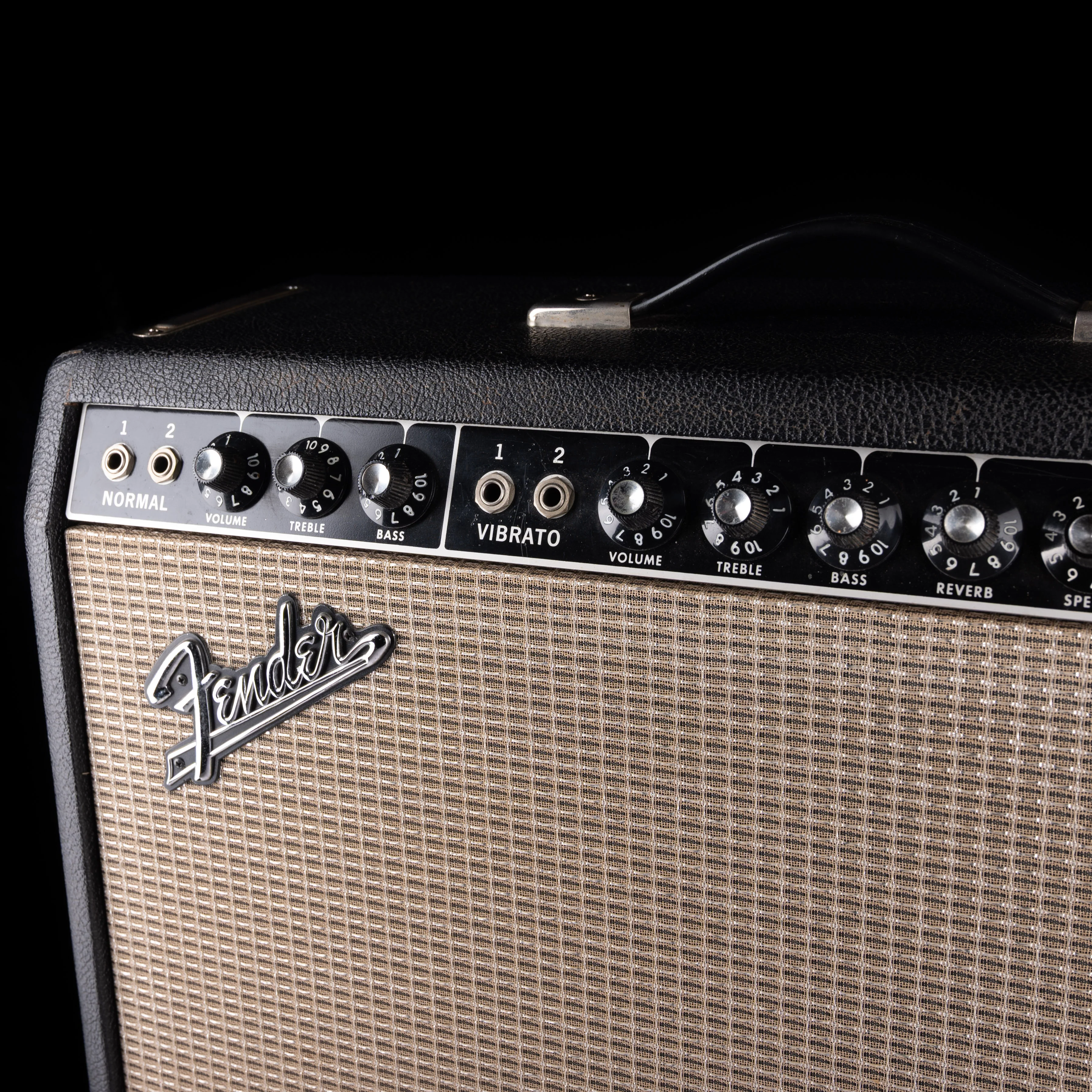 Vintage 1966 Fender Deluxe Reverb Guitar Amp With Celestion G12 Speaker - Image 3