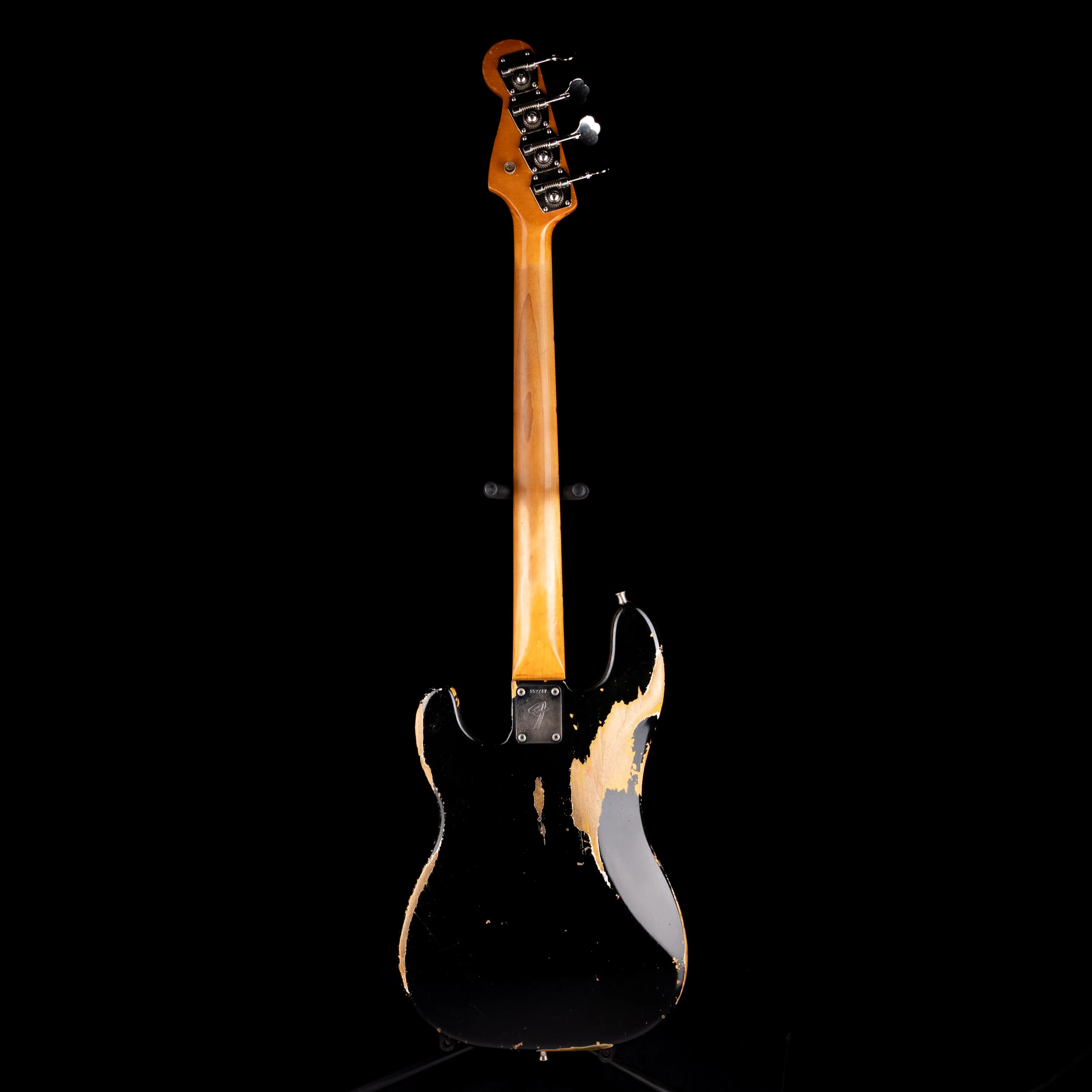 Vintage 1966 Fender Precision Bass Black With OHSC - Image 11
