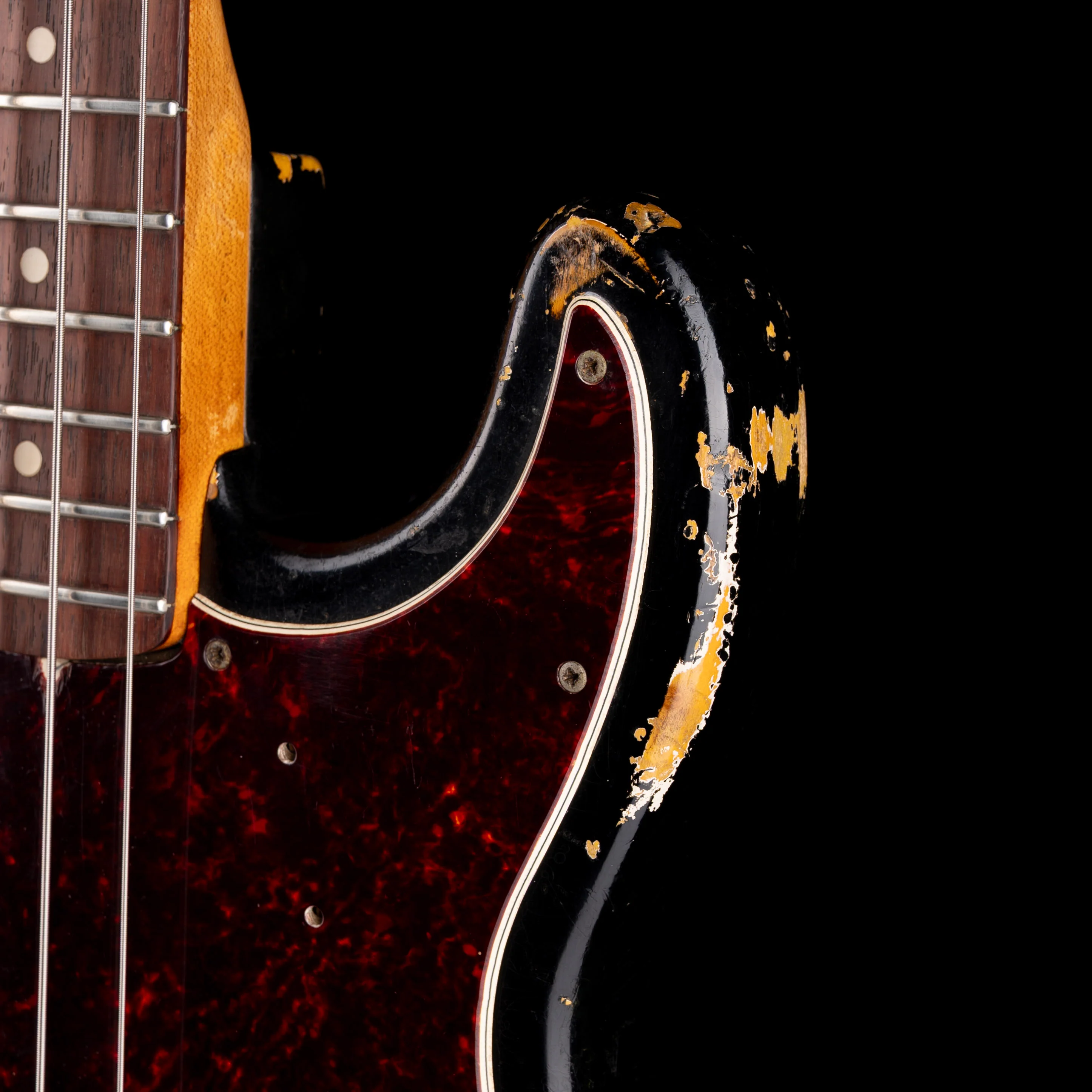 Vintage 1966 Fender Precision Bass Black With OHSC - Image 6