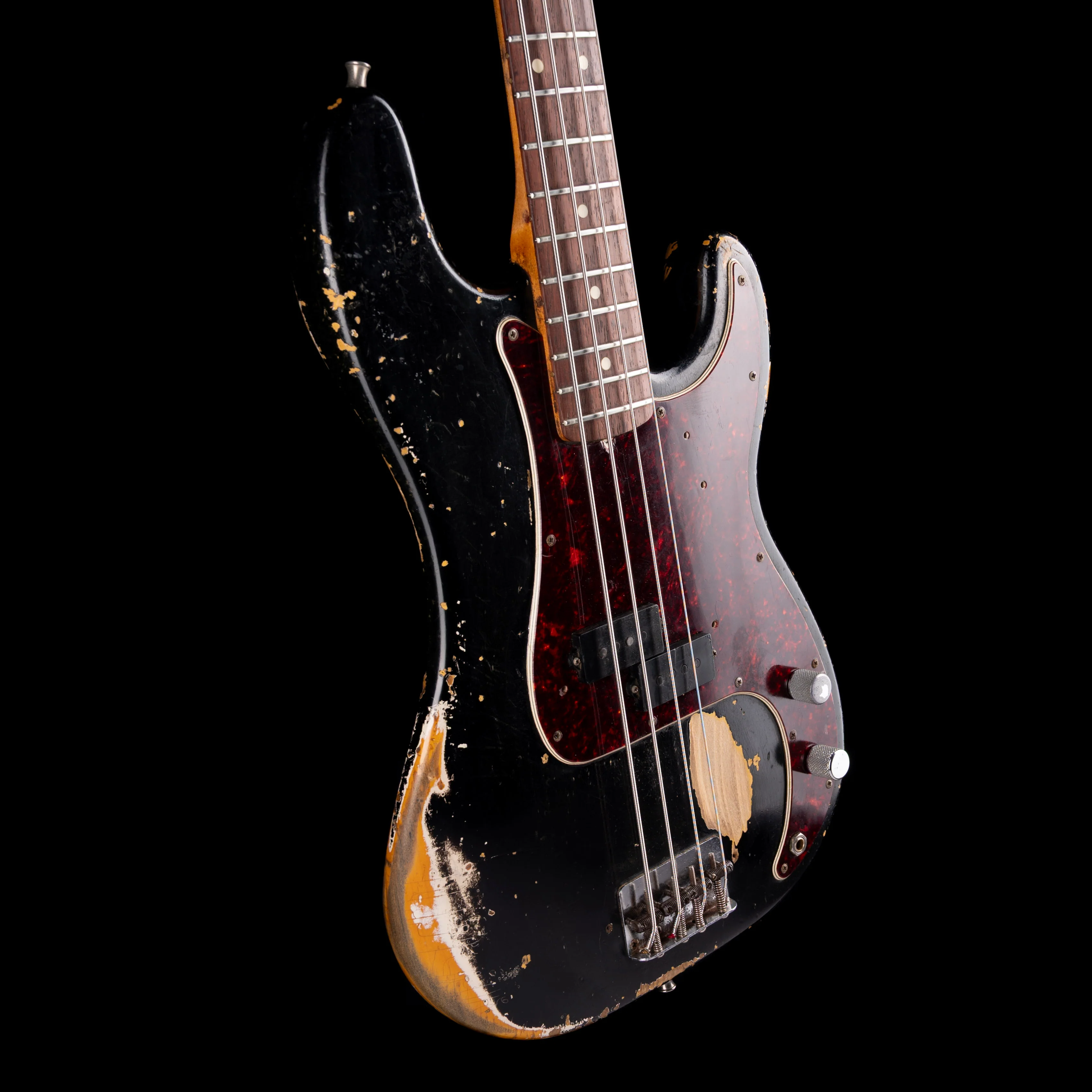 Vintage 1966 Fender Precision Bass Black With OHSC - Image 8