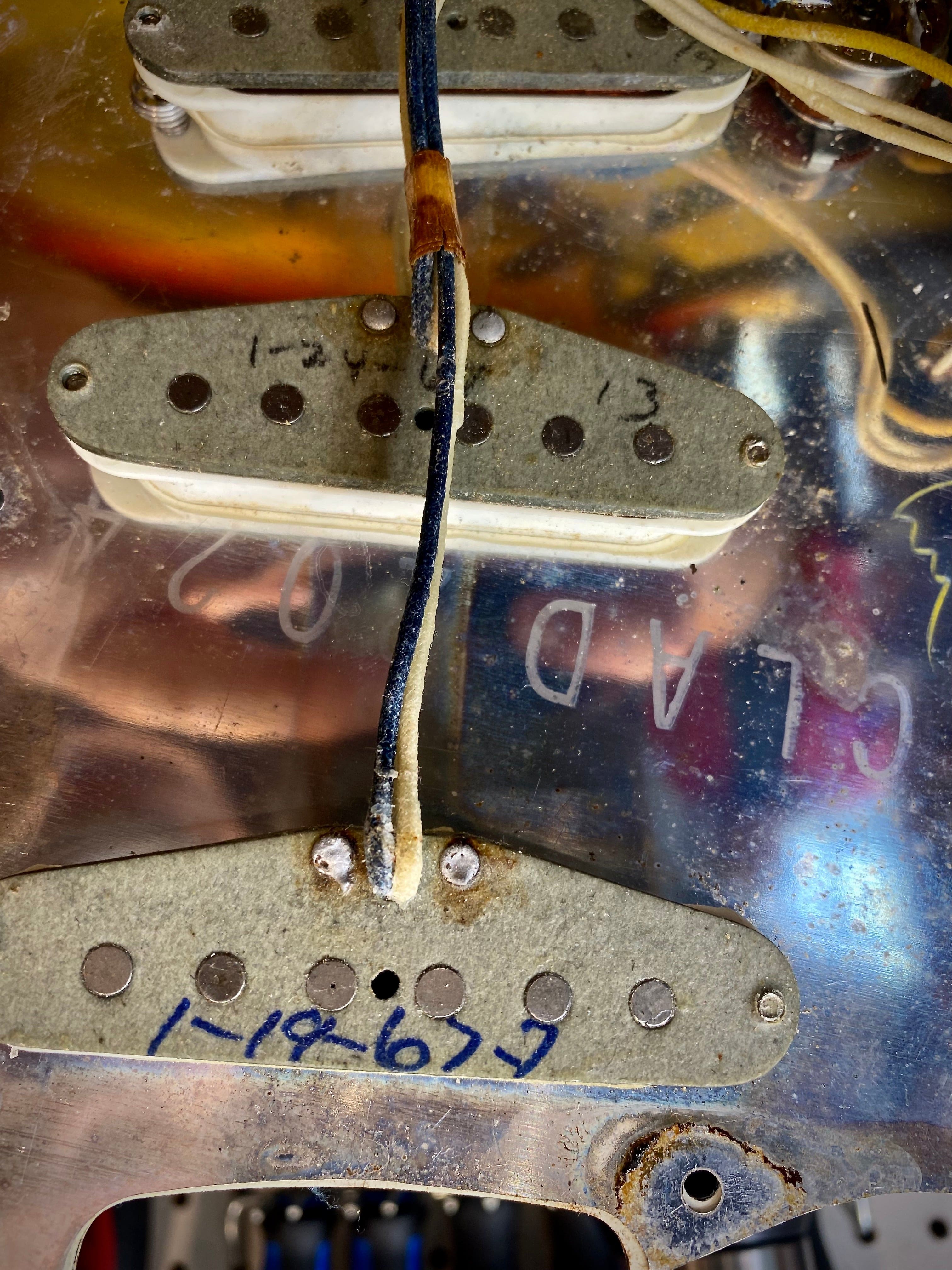 Vintage 1966 Fender Stratocaster 3-Tone Sunburst with OHSC - Image 26