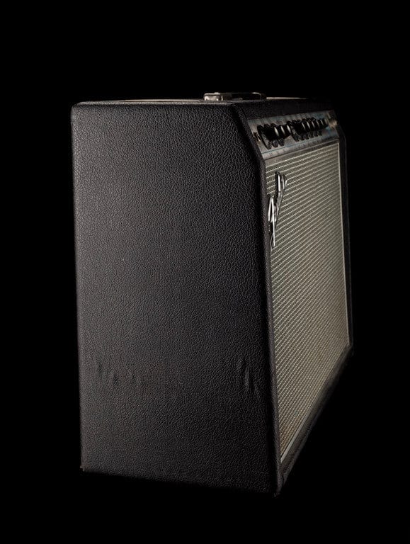 Vintage 1968 Fender Deluxe Reverb Black/Silver Guitar Amp Combo - Image 7