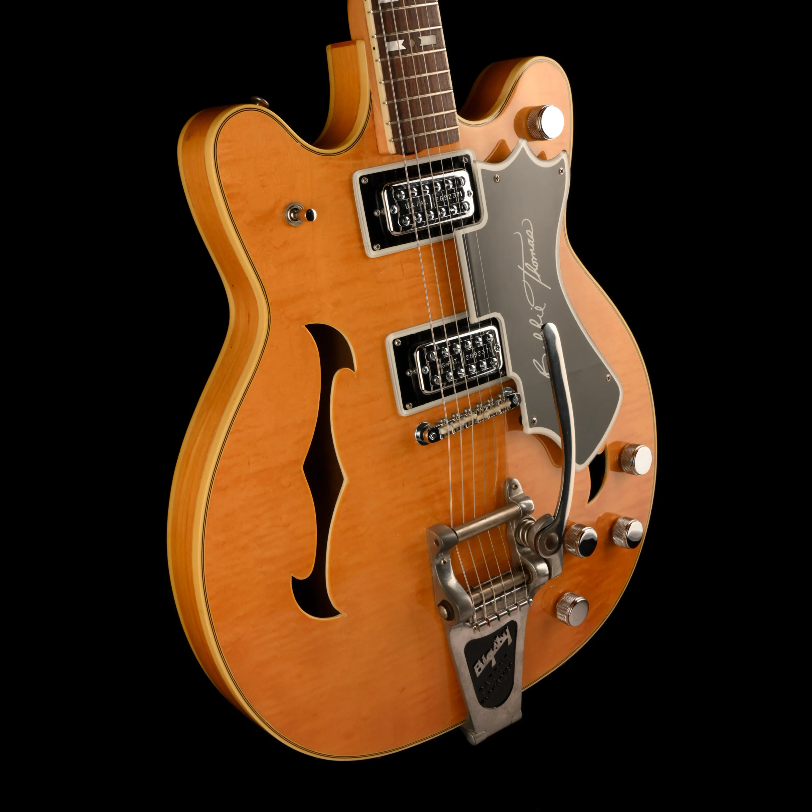 Vintage 1968 National Bobbie Thomas Blonde Electric Guitar With Gig Bag - Image 6