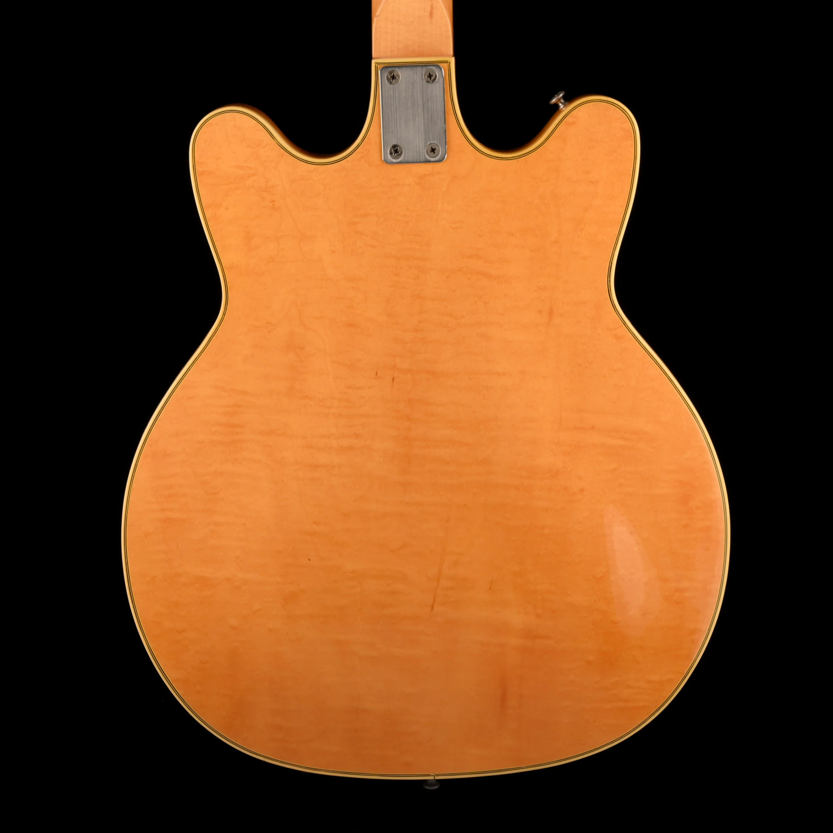 Vintage 1968 National Bobbie Thomas Blonde Electric Guitar With Gig Bag - Image 8