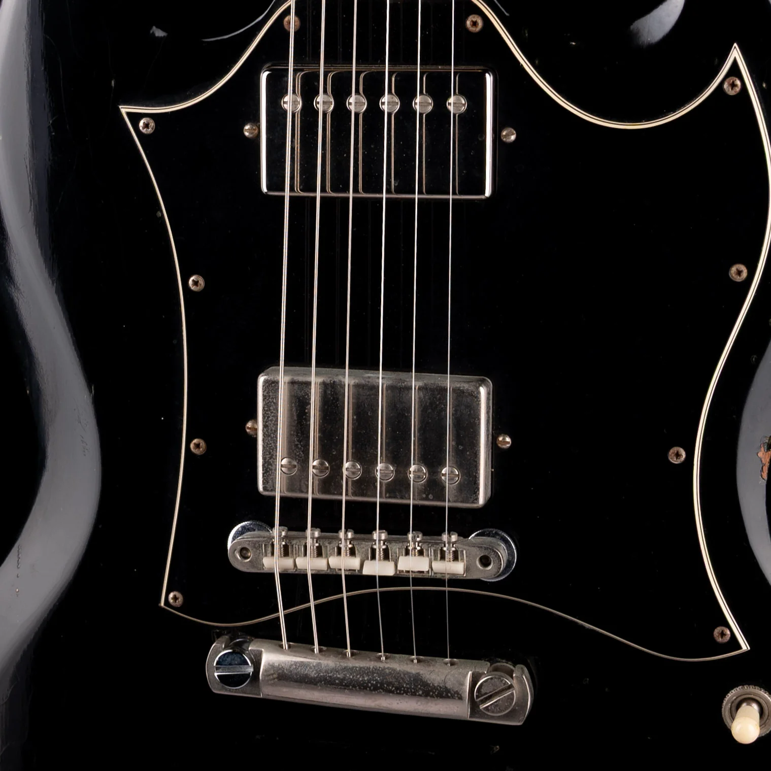 Vintage 1971 Gibson Angus Young SG Standard Ebony With Gig Bag - Image 4