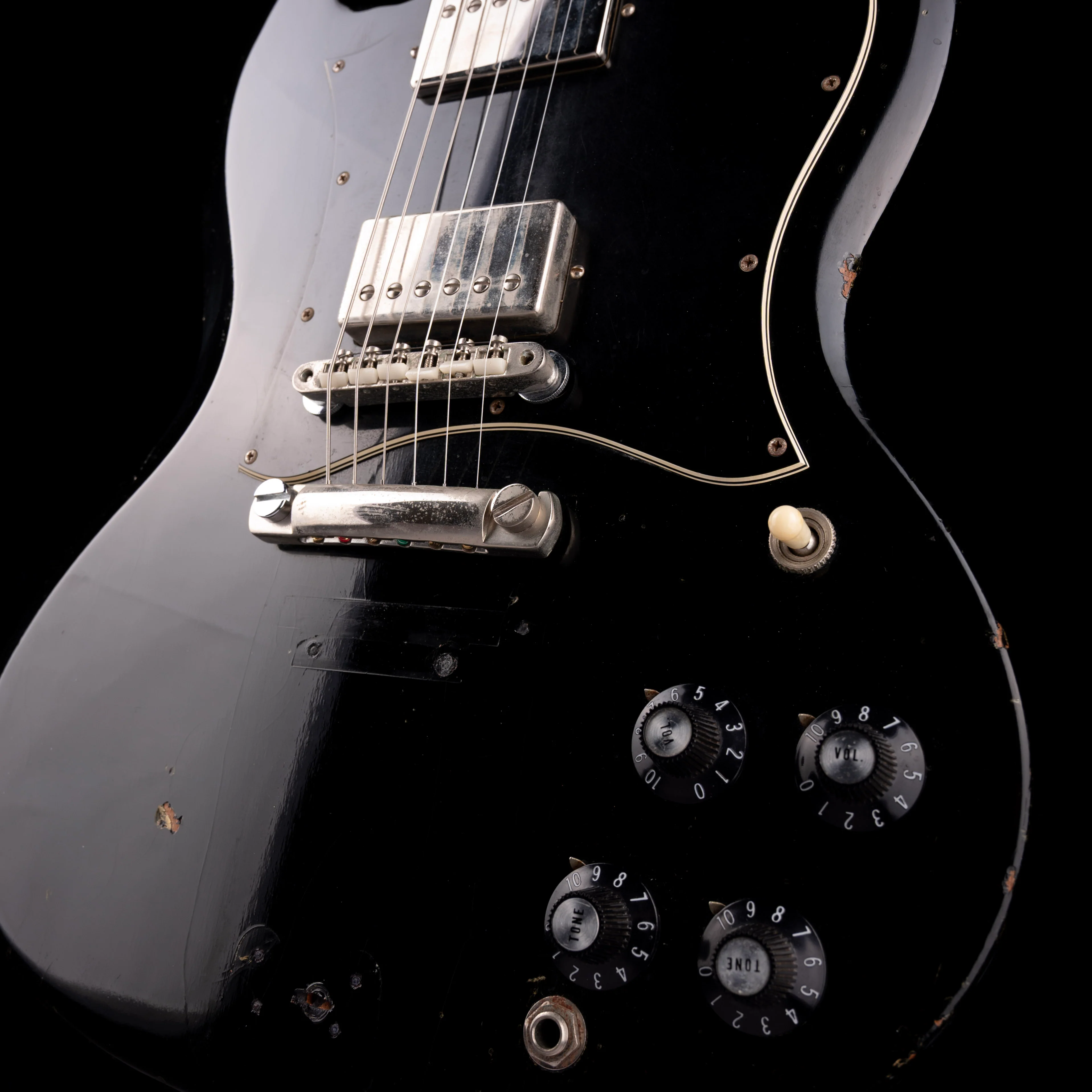 Vintage 1971 Gibson Angus Young SG Standard Ebony With Gig Bag - Image 5