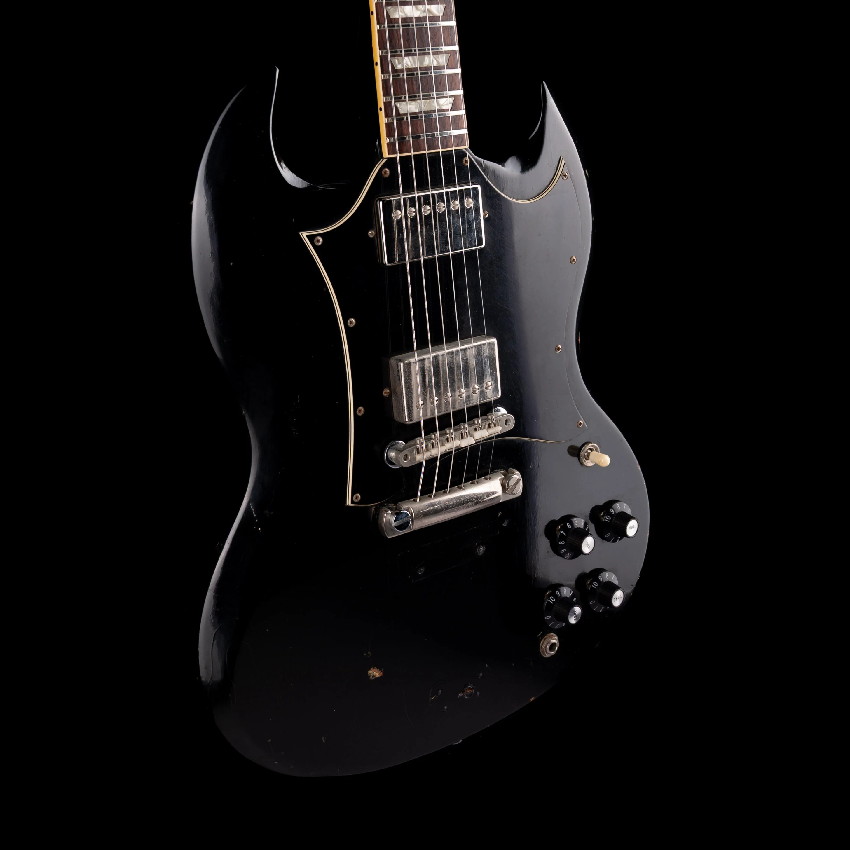 Vintage 1971 Gibson Angus Young SG Standard Ebony With Gig Bag - Image 6