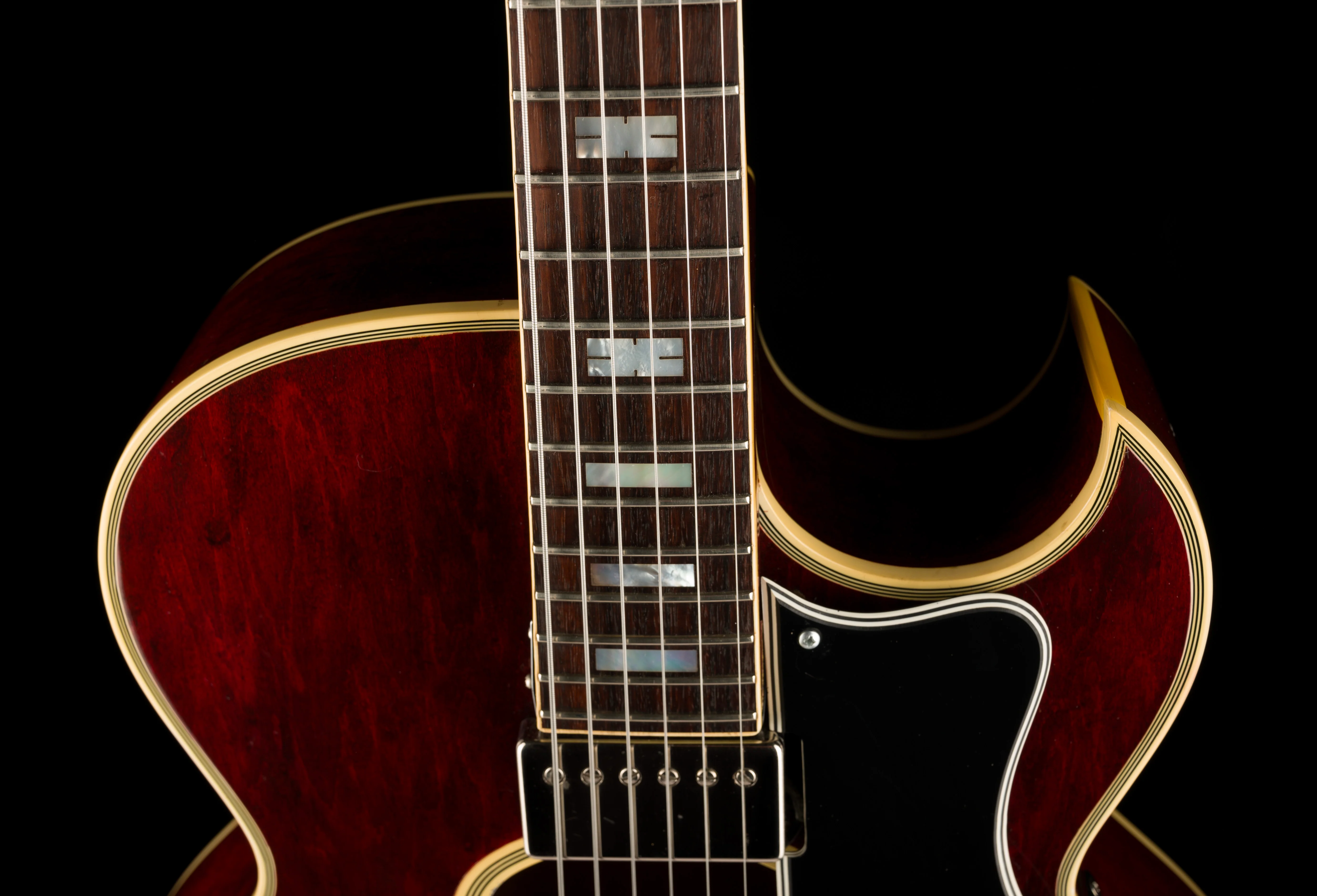 Vintage 1976 Gibson Howard Roberts Custom Burgundy with OHSC - Image 3