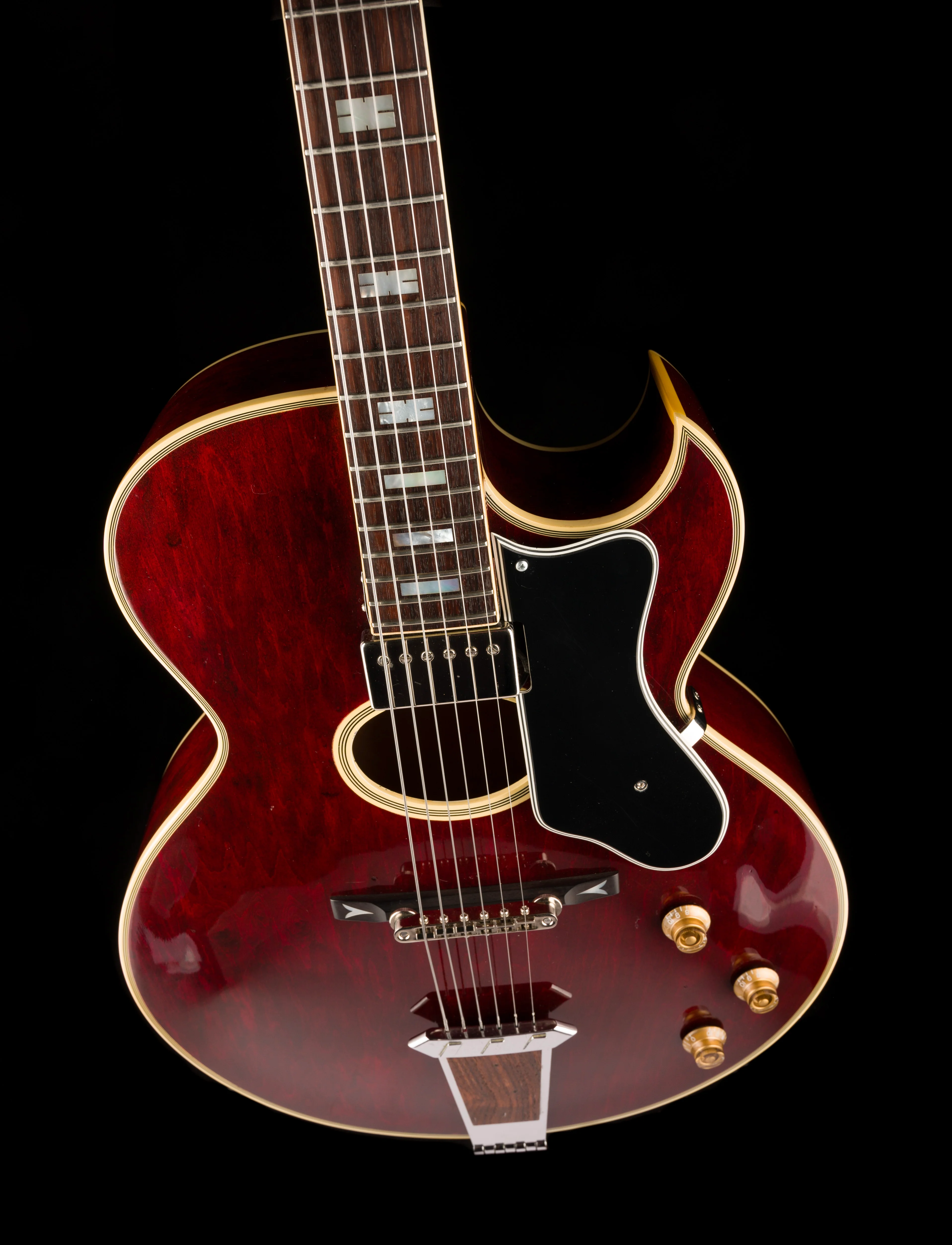 Vintage 1976 Gibson Howard Roberts Custom Burgundy with OHSC - Image 4