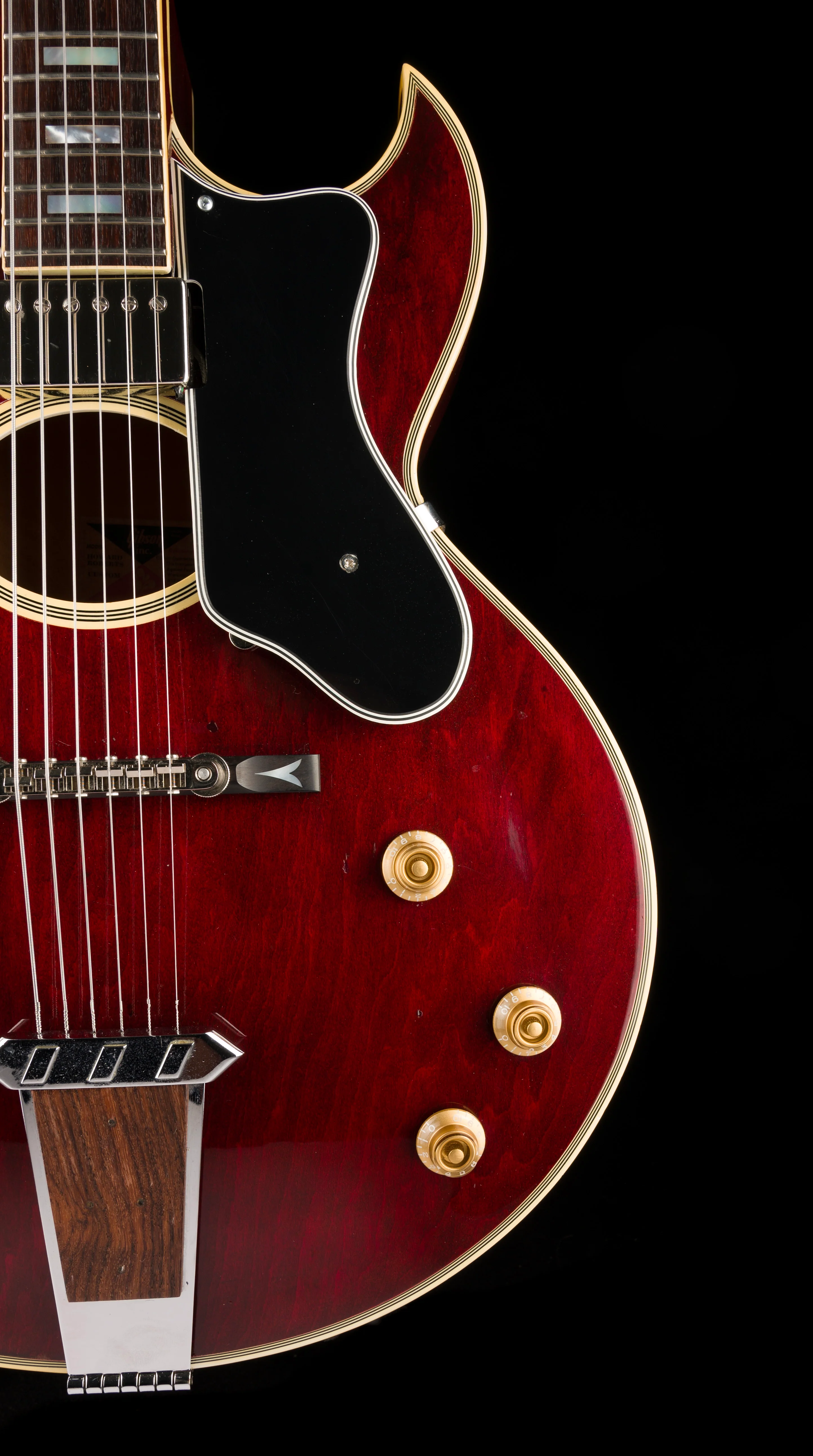 Vintage 1976 Gibson Howard Roberts Custom Burgundy with OHSC - Image 9
