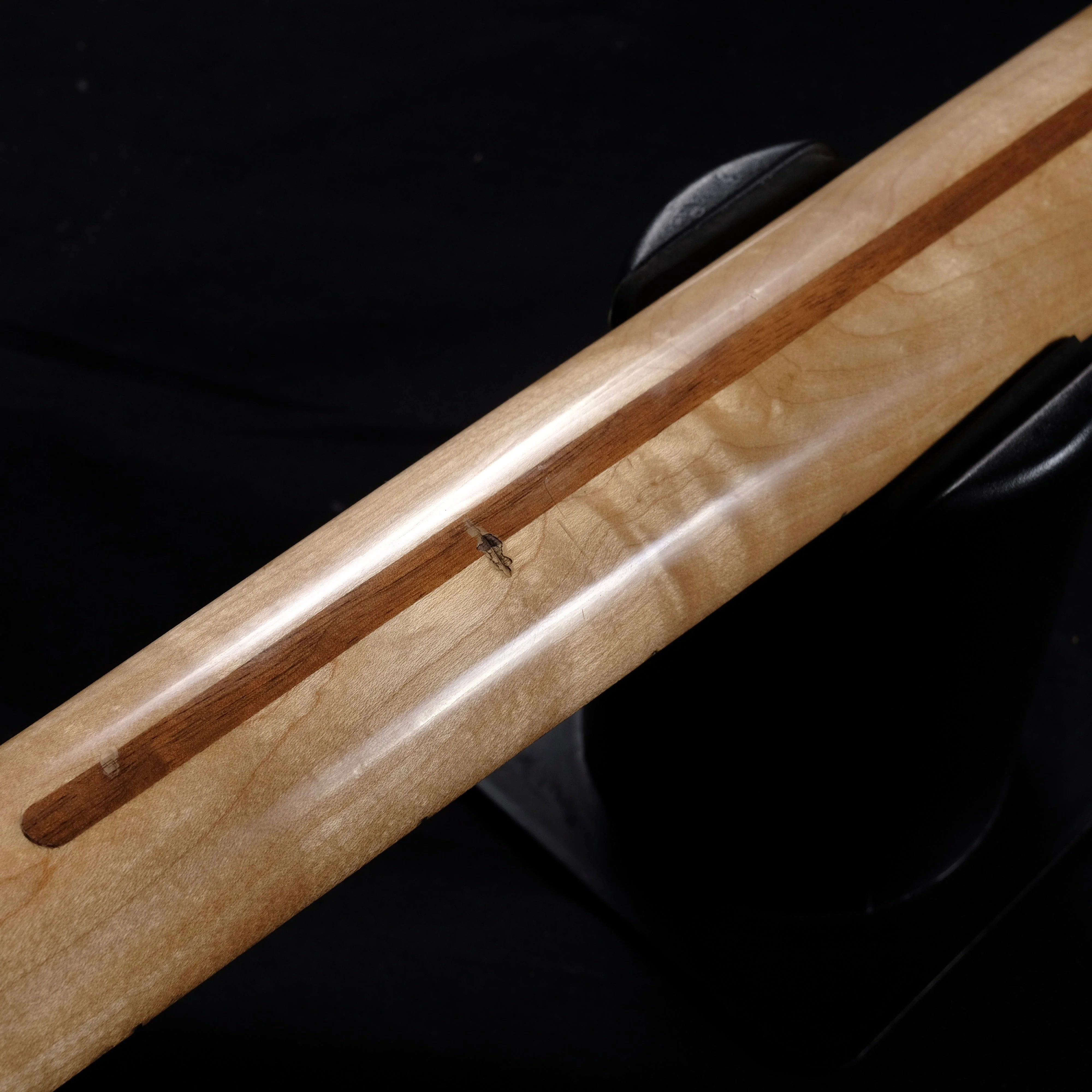 Vintage 1977 Fender Precision Bass Maple Neck Black With OHSC - Image 11