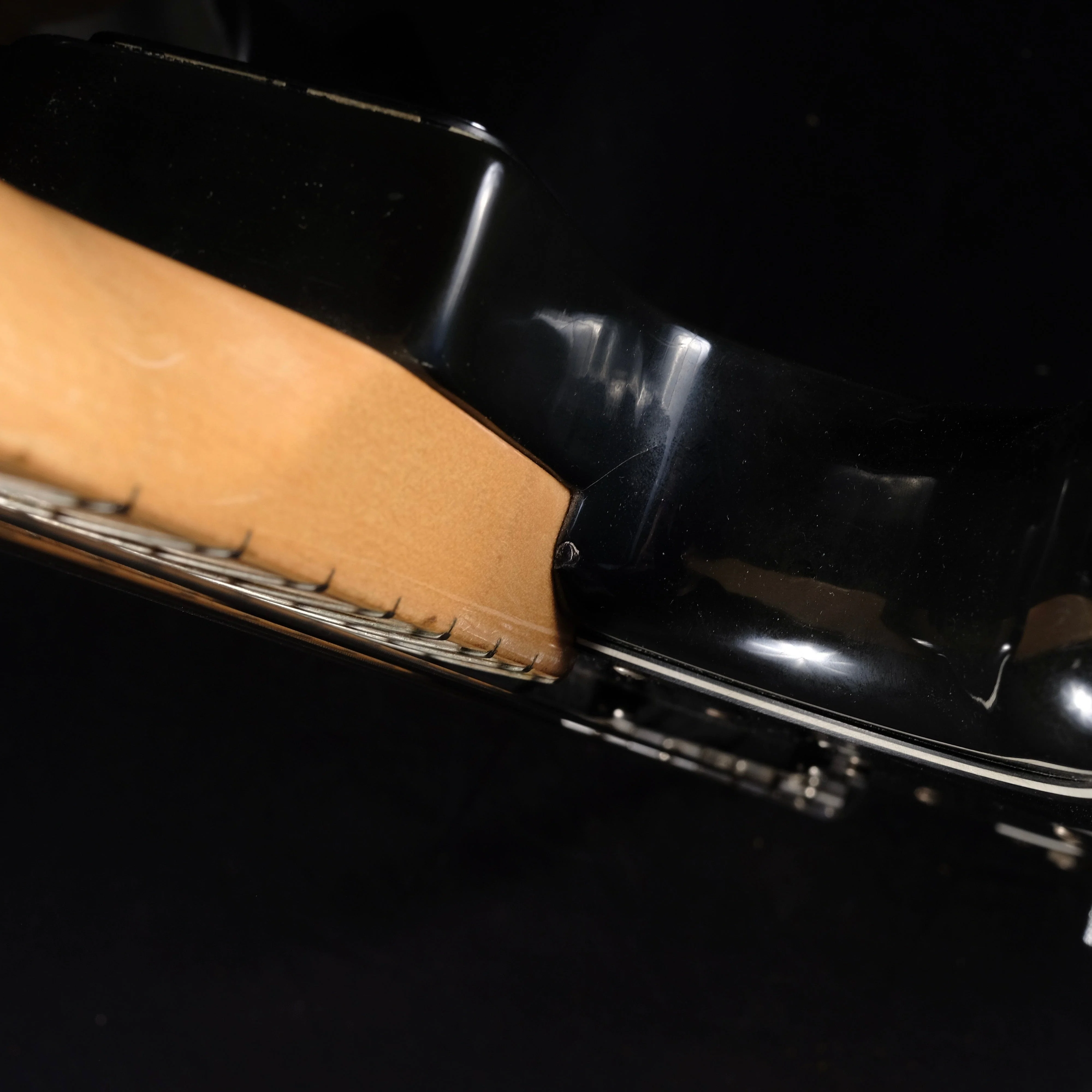 Vintage 1977 Fender Precision Bass Maple Neck Black With OHSC - Image 12