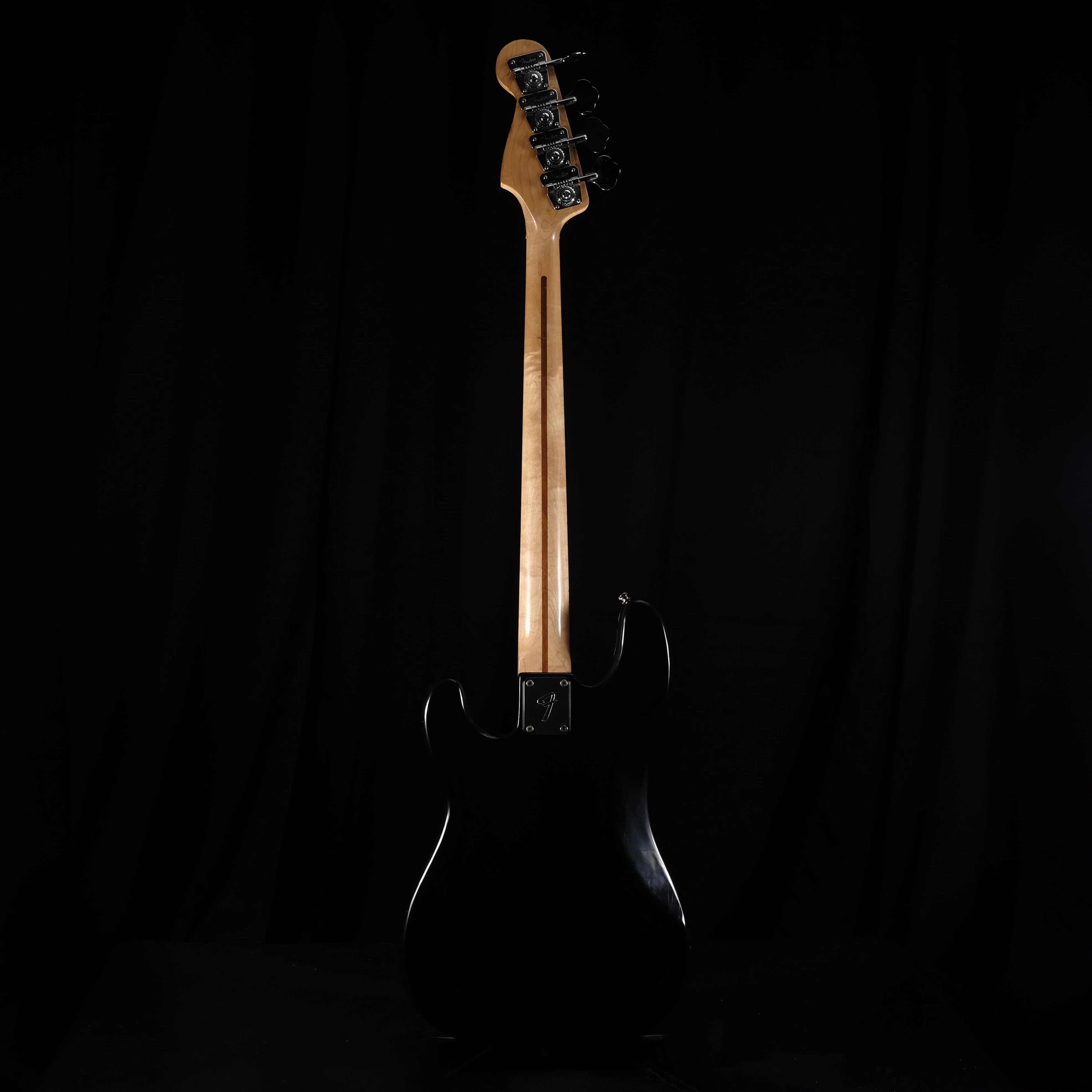 Vintage 1977 Fender Precision Bass Maple Neck Black With OHSC - Image 7