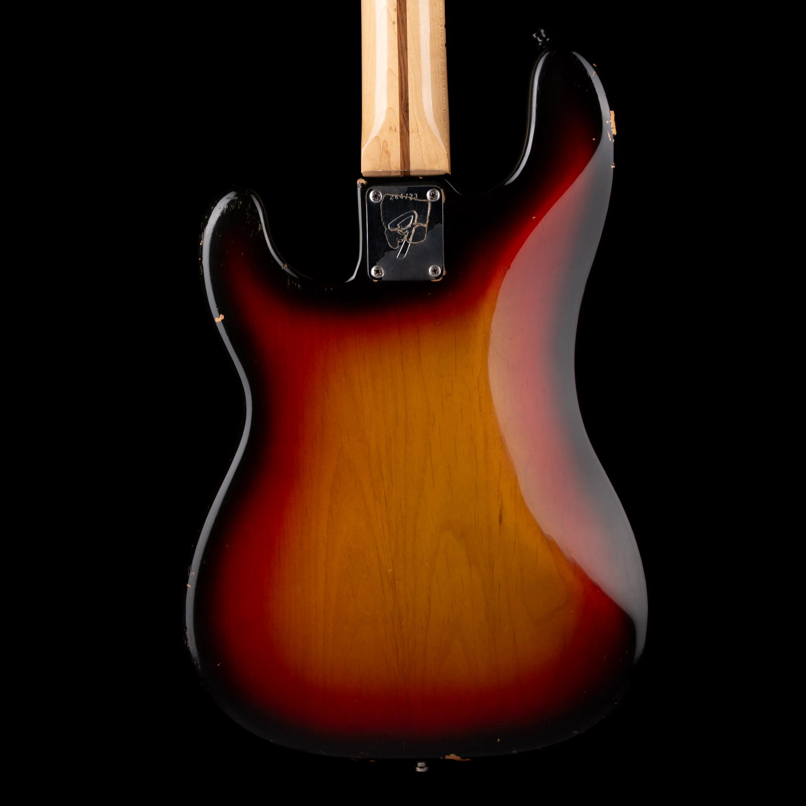 Vintage 1978 Fender Precision Bass Sunburst Maple With HSC - Image 9