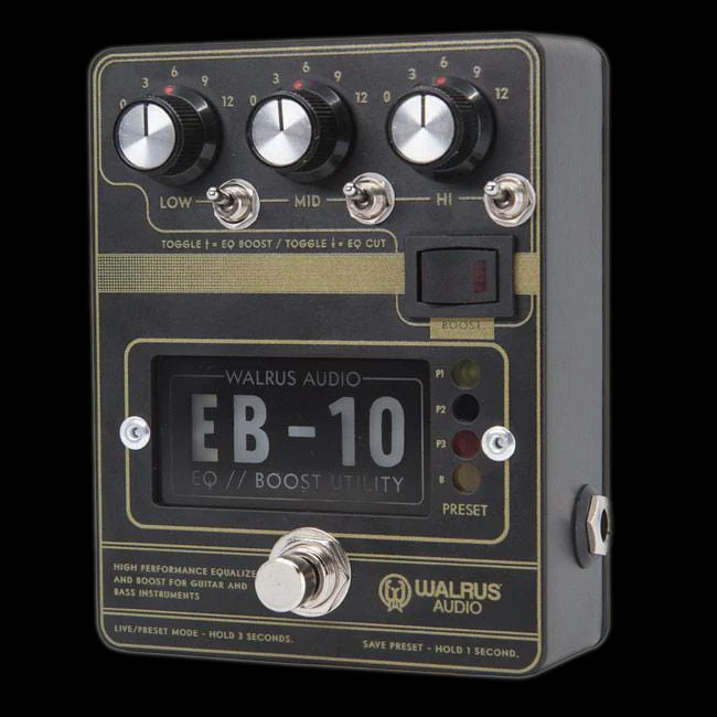 Walrus Audio EB-10 Preamp / EQ / Boost Black Pedal - Image 2