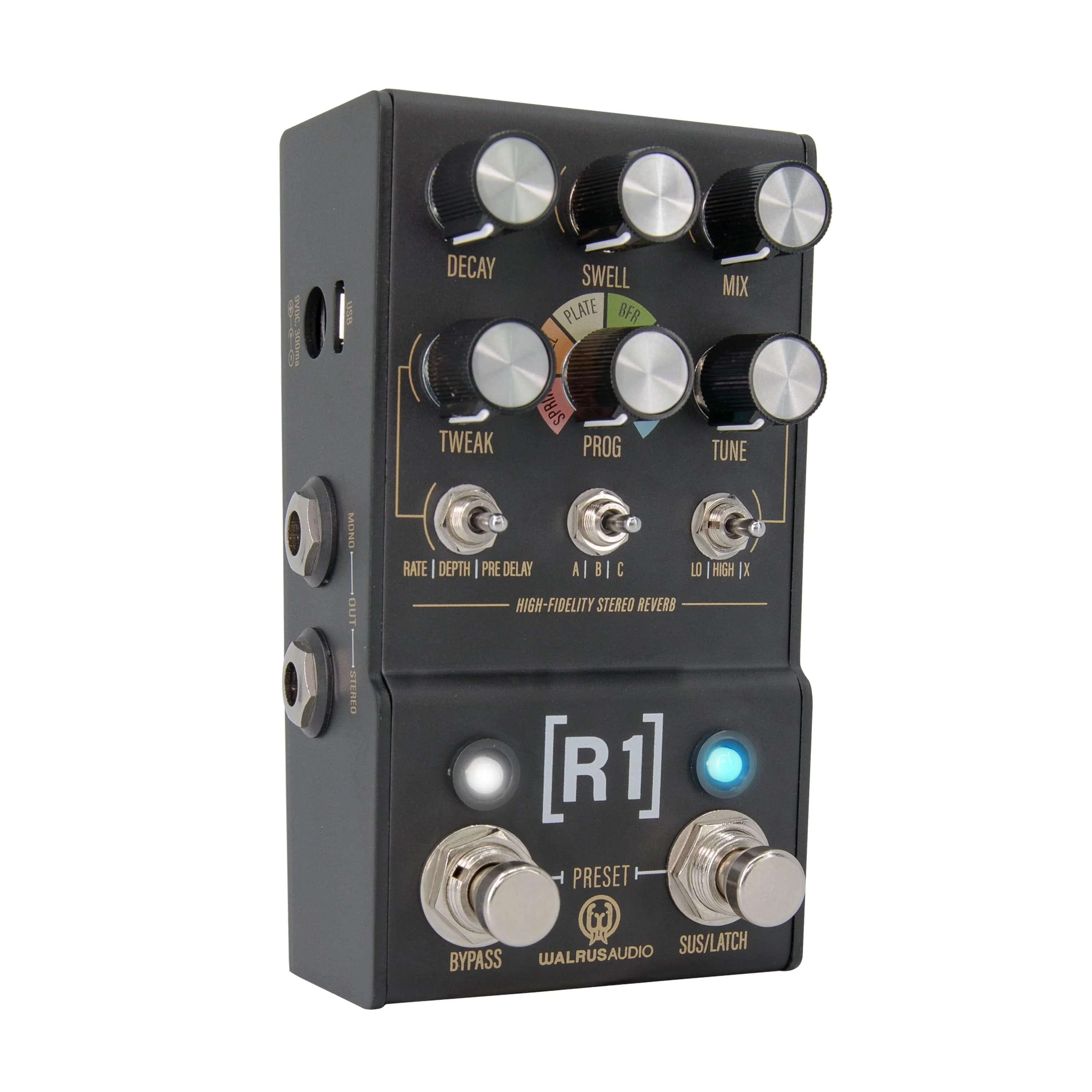 Walrus Audio MAKO Series R1 High-Fidelity Reverb Guitar Effect Pedal - Image 4